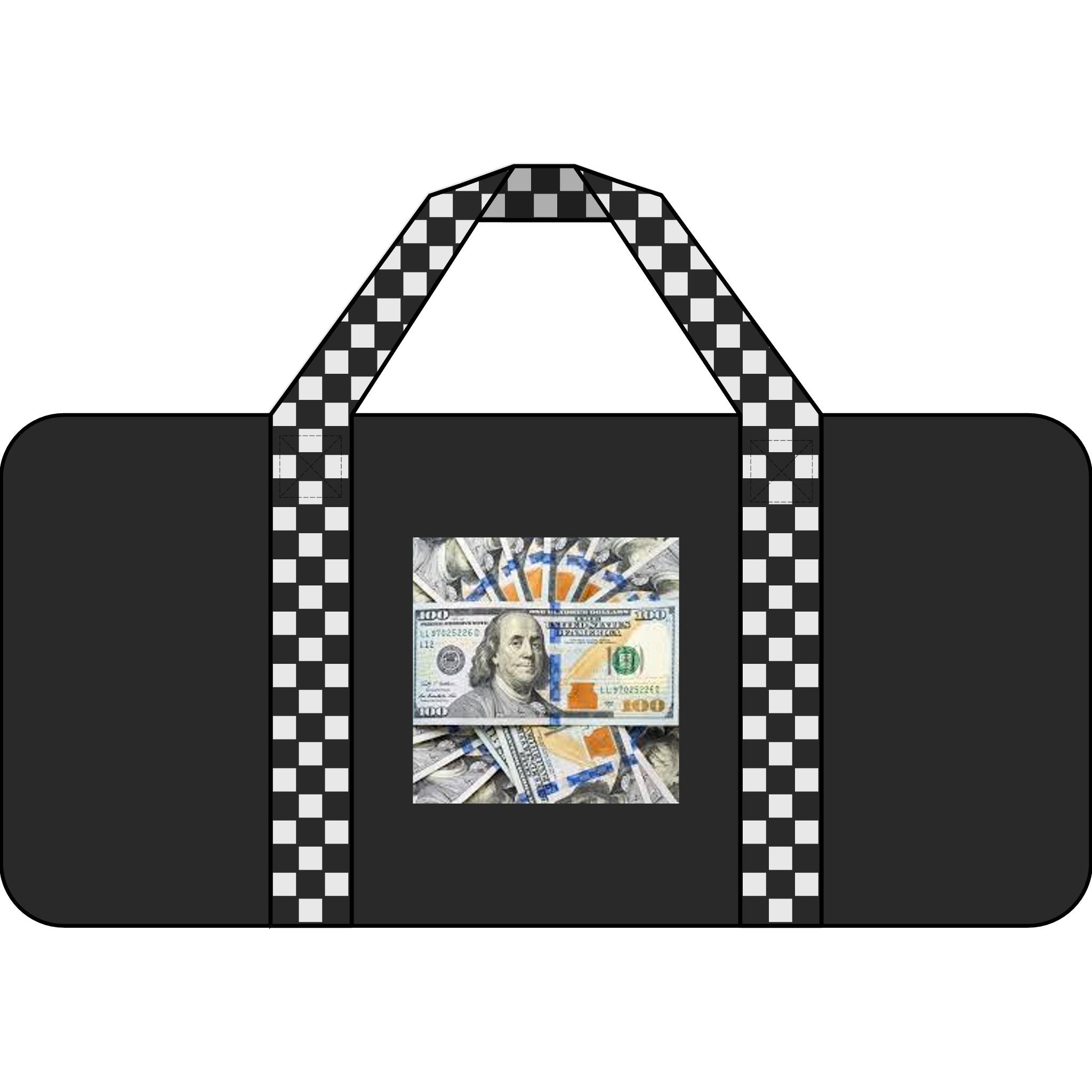 Stack of Hundred Dollar Bills Tripper Duffel Bag | Money Graphic Gym Bag