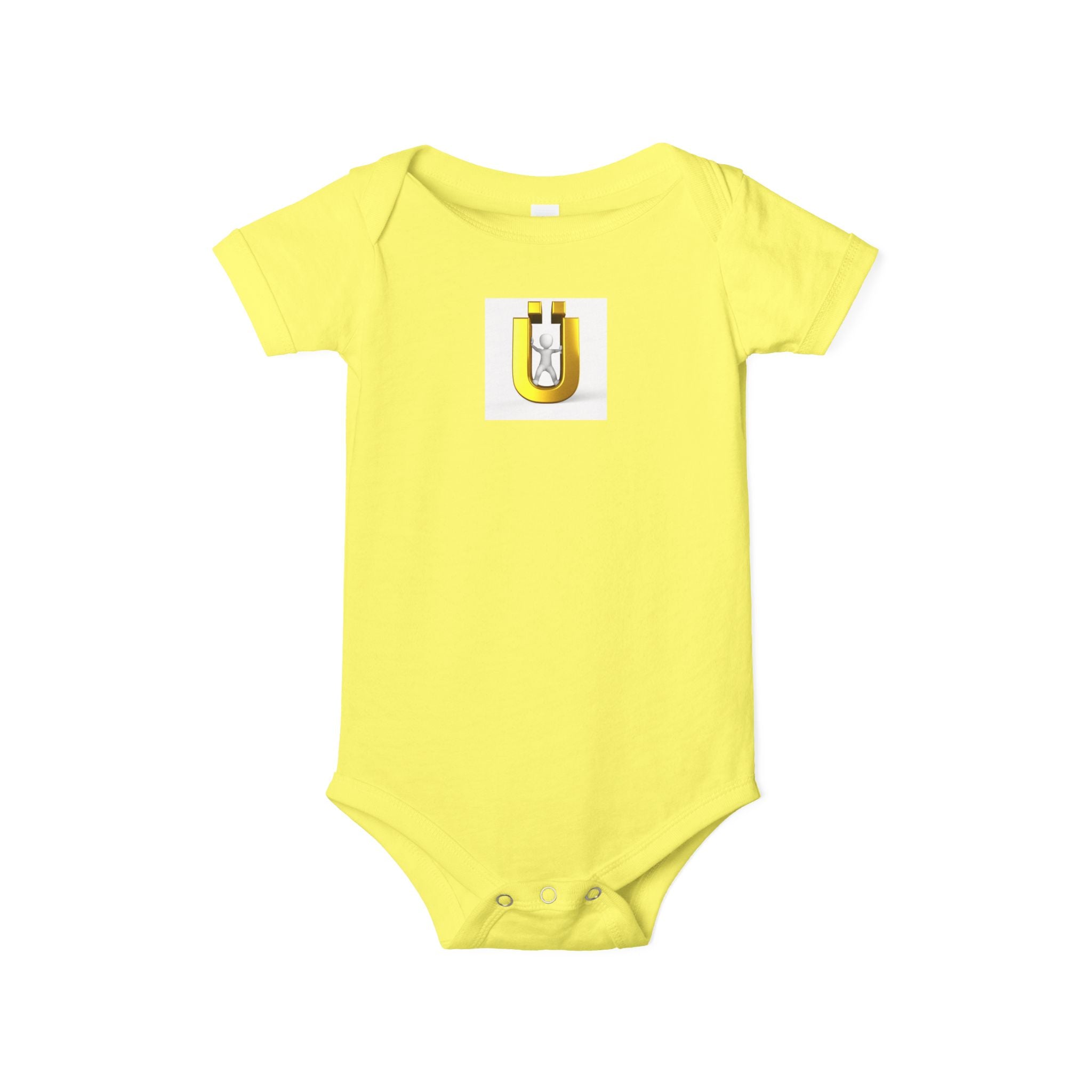 Body pour bébé lettre dorée Ü | Motif de body pour nourrisson