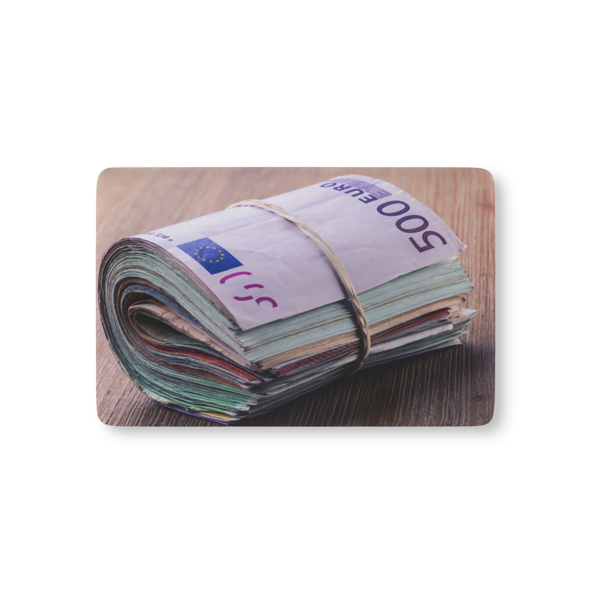 Stack of Euro Banknotes Baby Fitted Crib Sheet | Money Print Nursery Sheet