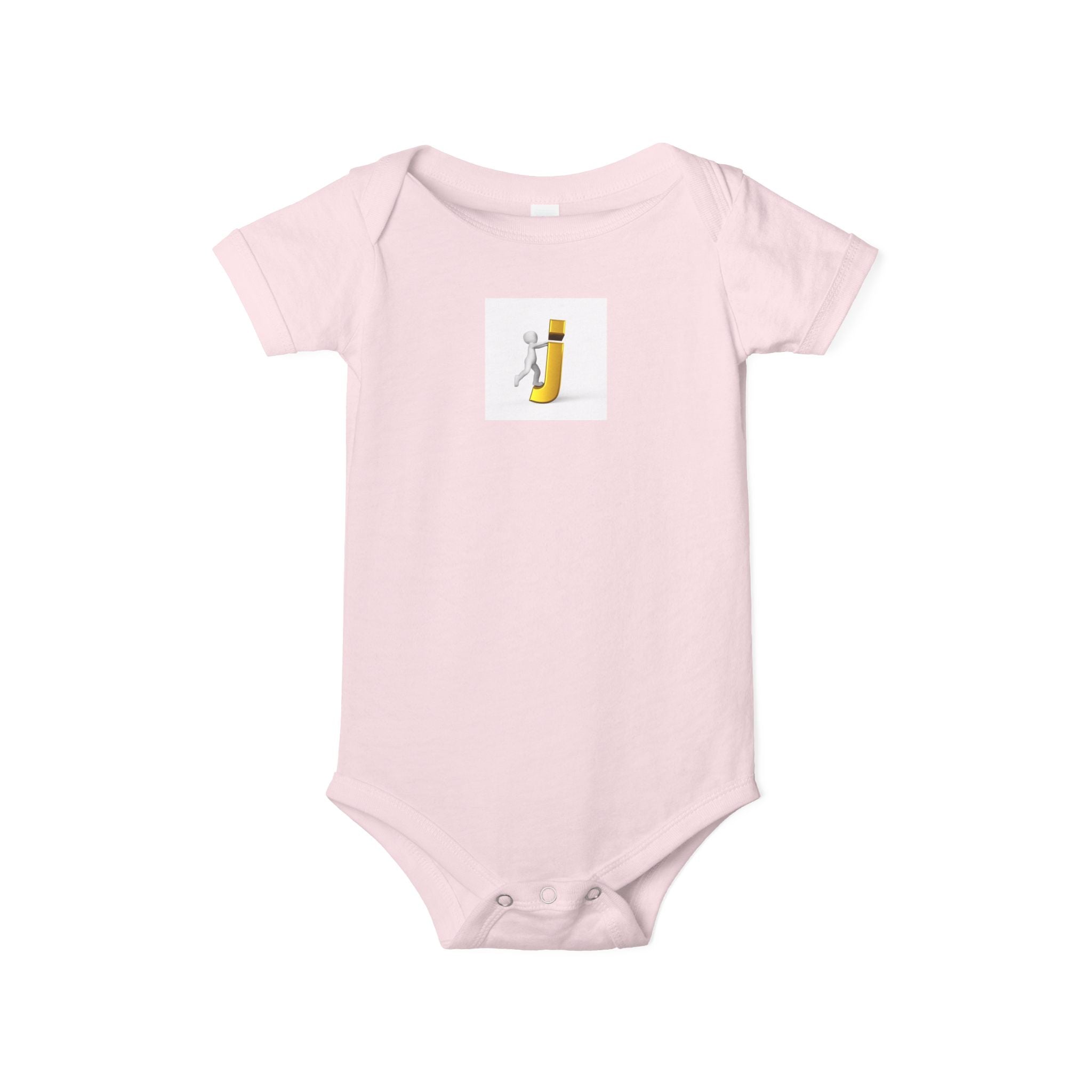 Motif Cavalier Lettre J | Grenouillère pour bébé | Body adorable