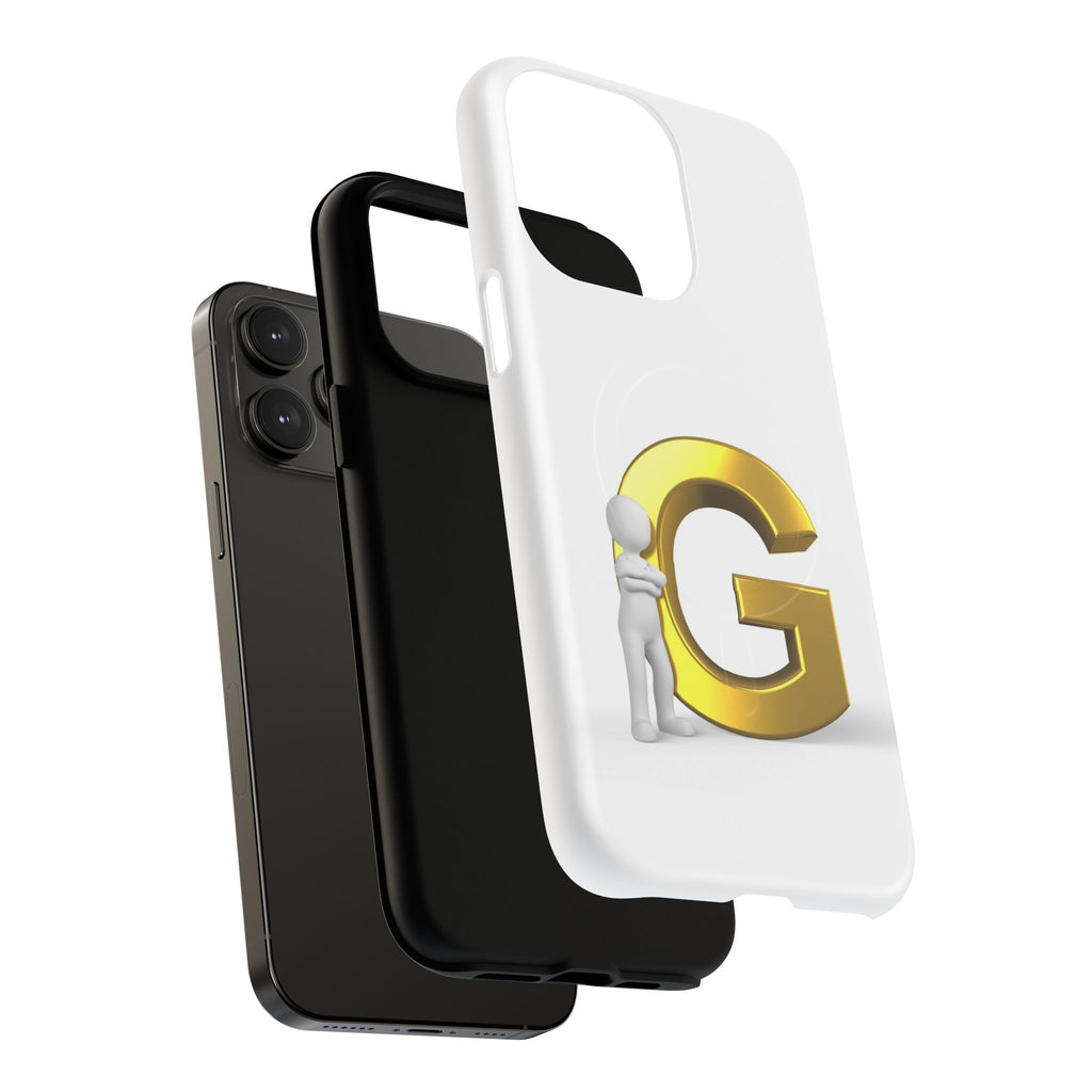 Gold Letter G Monogram Phone Case | Tough Magnetic Case