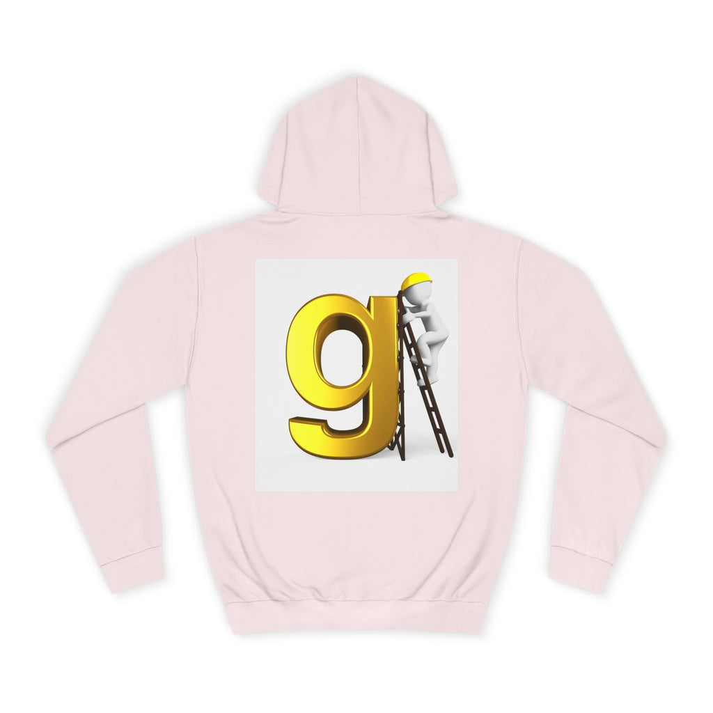 Gold Letter G with Painter Character Hoodie | Initial Monogram