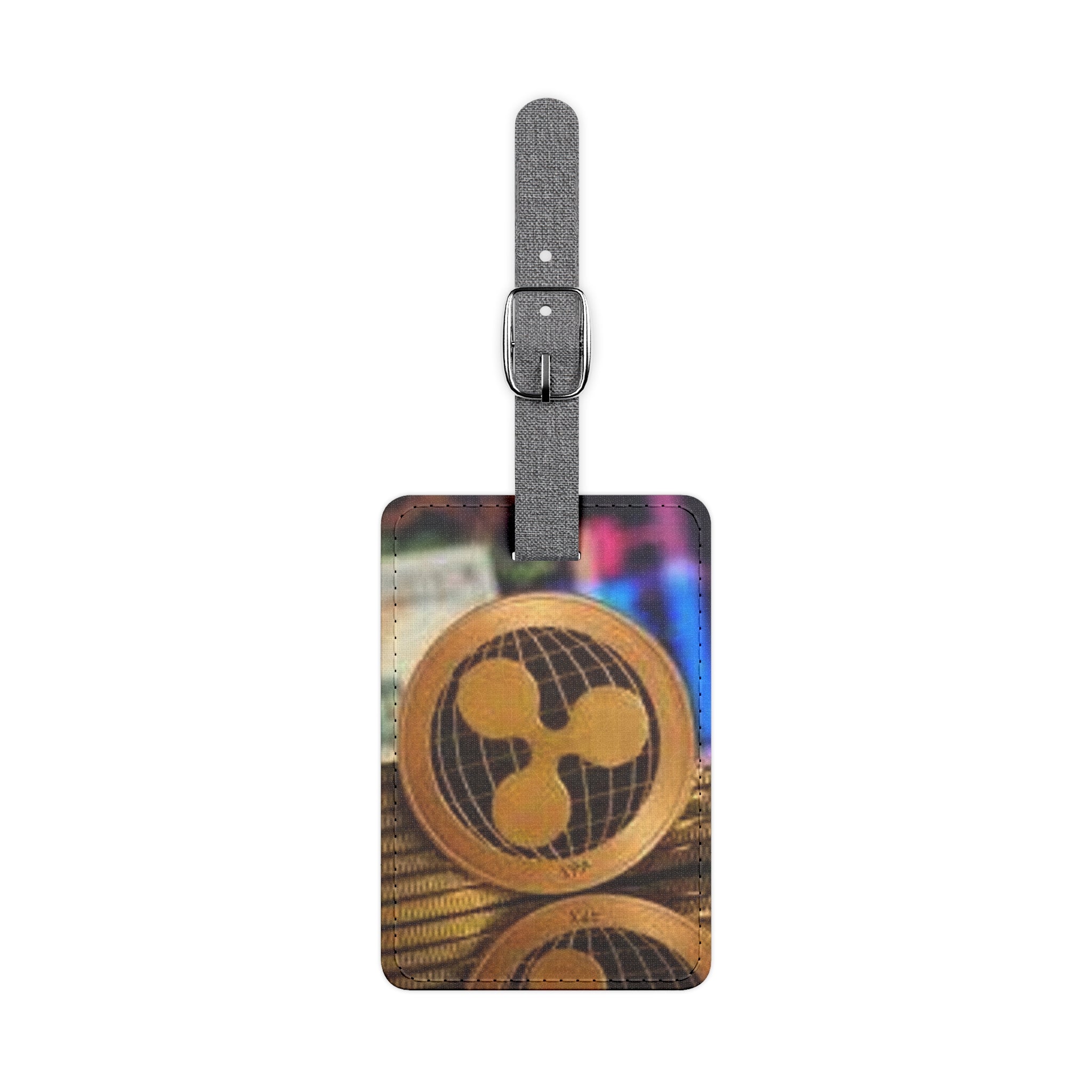 Ripple Coin Logo Luggage Tag | Crypto Ripple XRP Design
