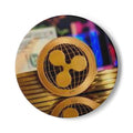 Ripple Crypto Coin ceramic coaster | Cryptocurrency stack design, cork back