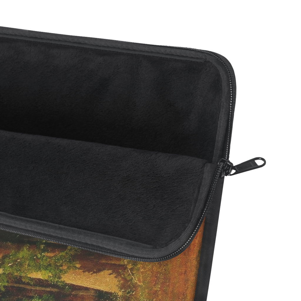 Forest Path Painting Laptop Sleeve | Woodland Trees Landscape Art