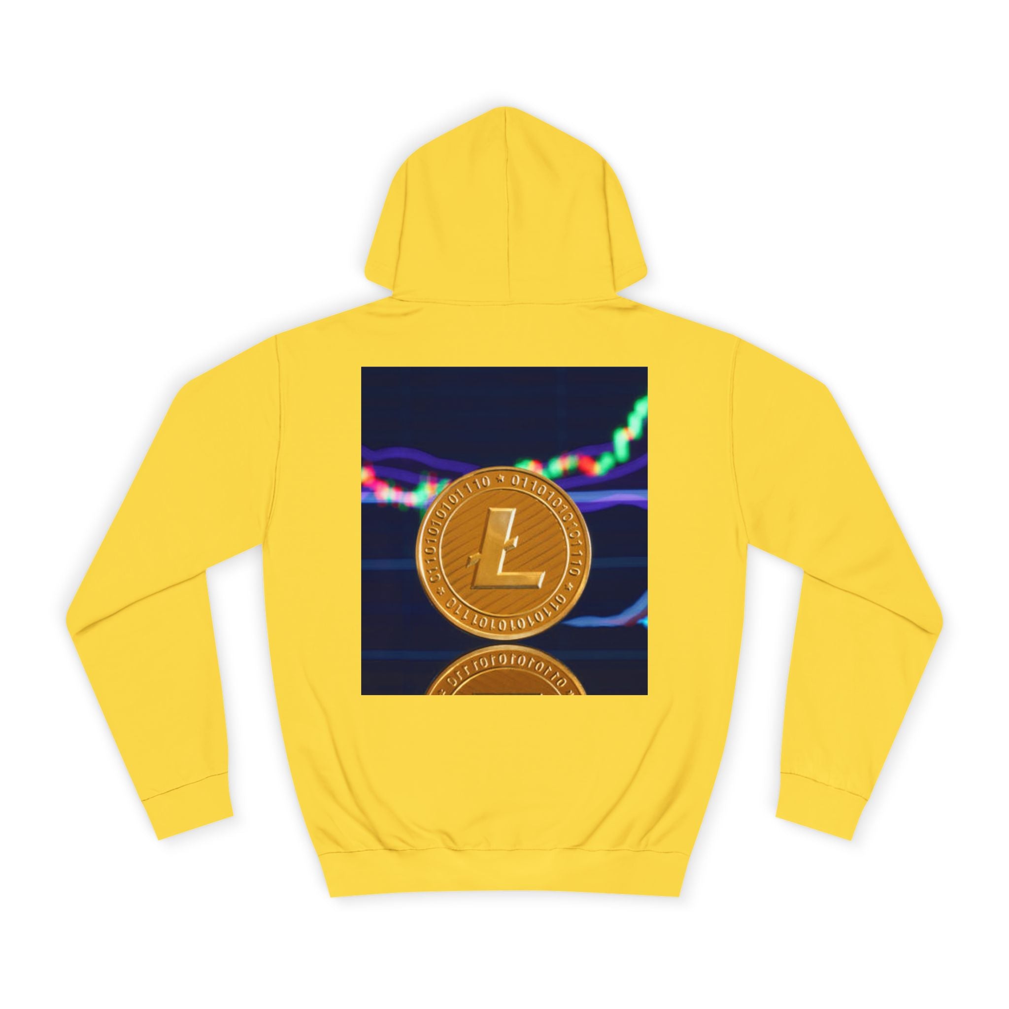 Litecoin Coin Graphic Hoodie | Crypto Chart Design, Digital Currency Apparel