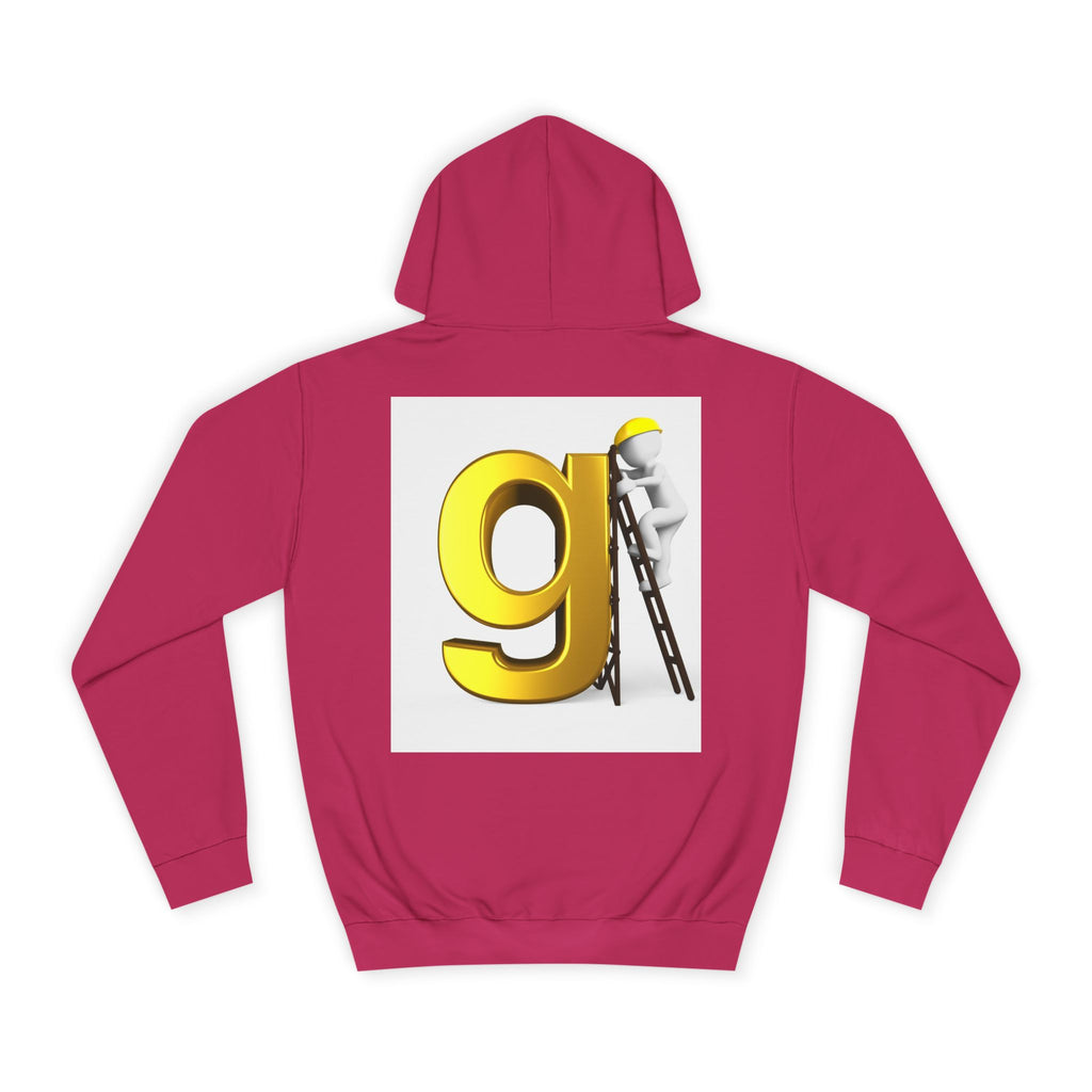 Gold Letter G with Painter Character Hoodie | Initial Monogram