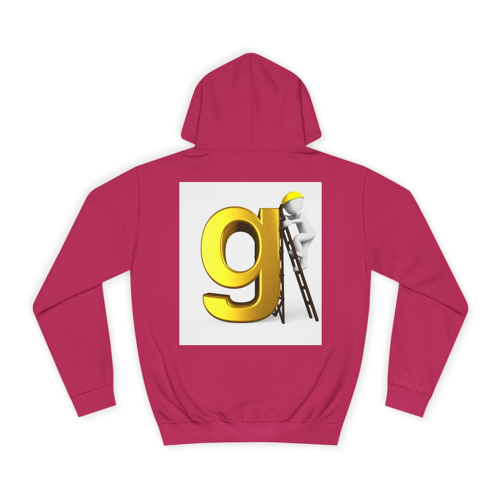 Gold Letter G with Painter Character Hoodie | Initial Monogram
