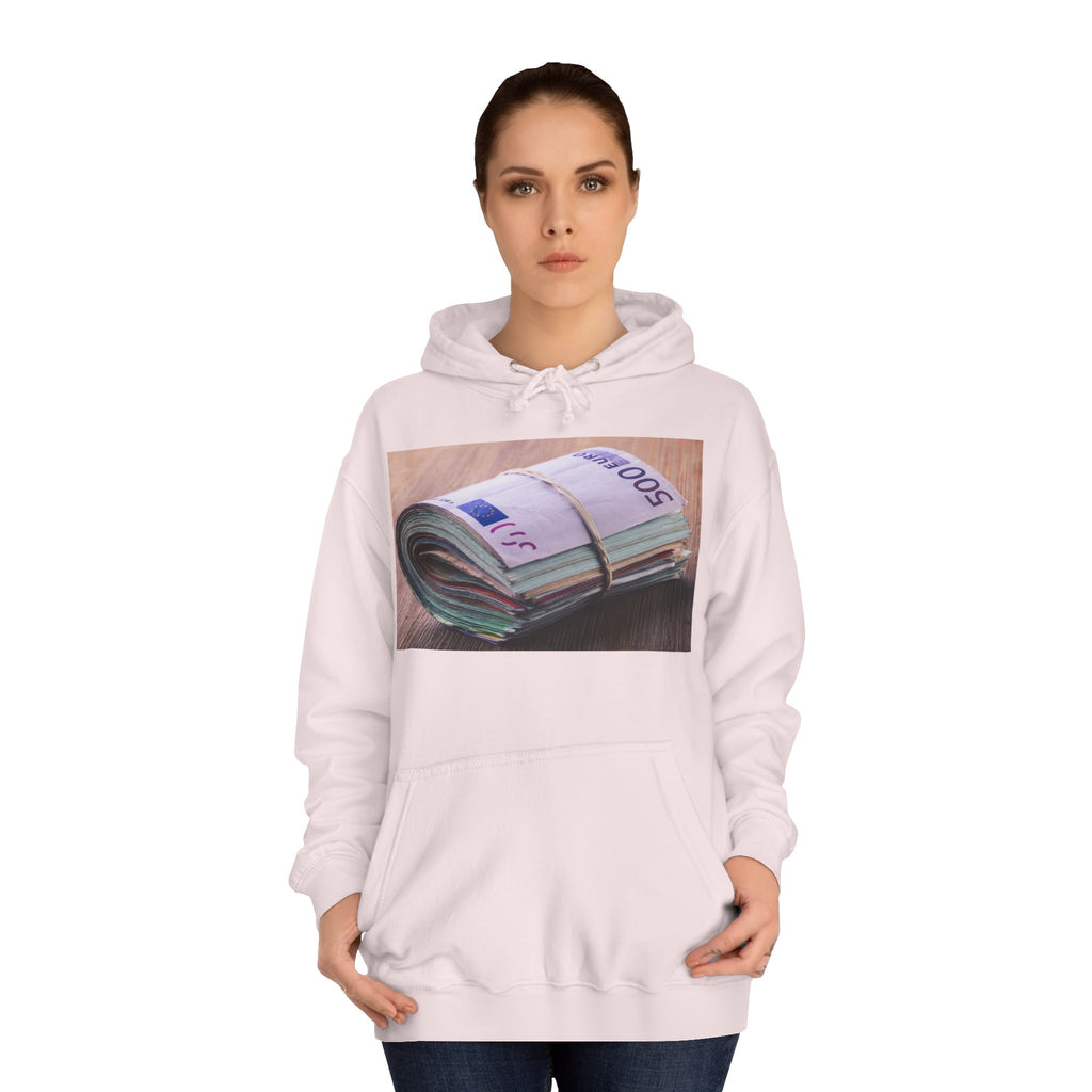 Rolled Currency Stack Hoodie | Money Print, Cash Bundle