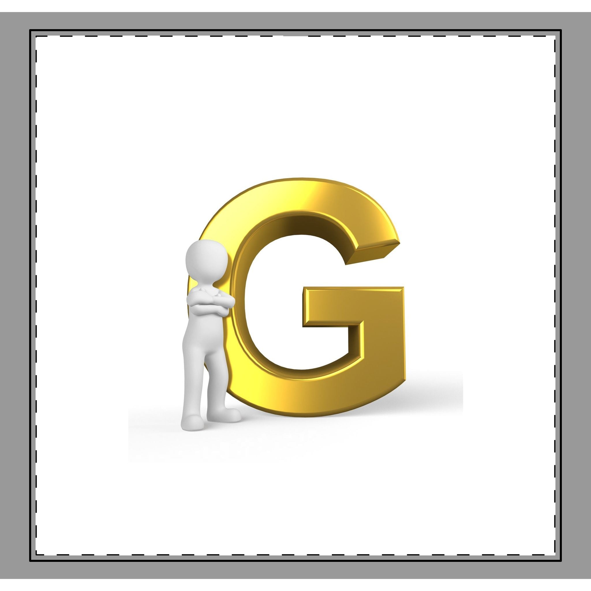 Woven-Style Coverlet | 3D Gold Letter G