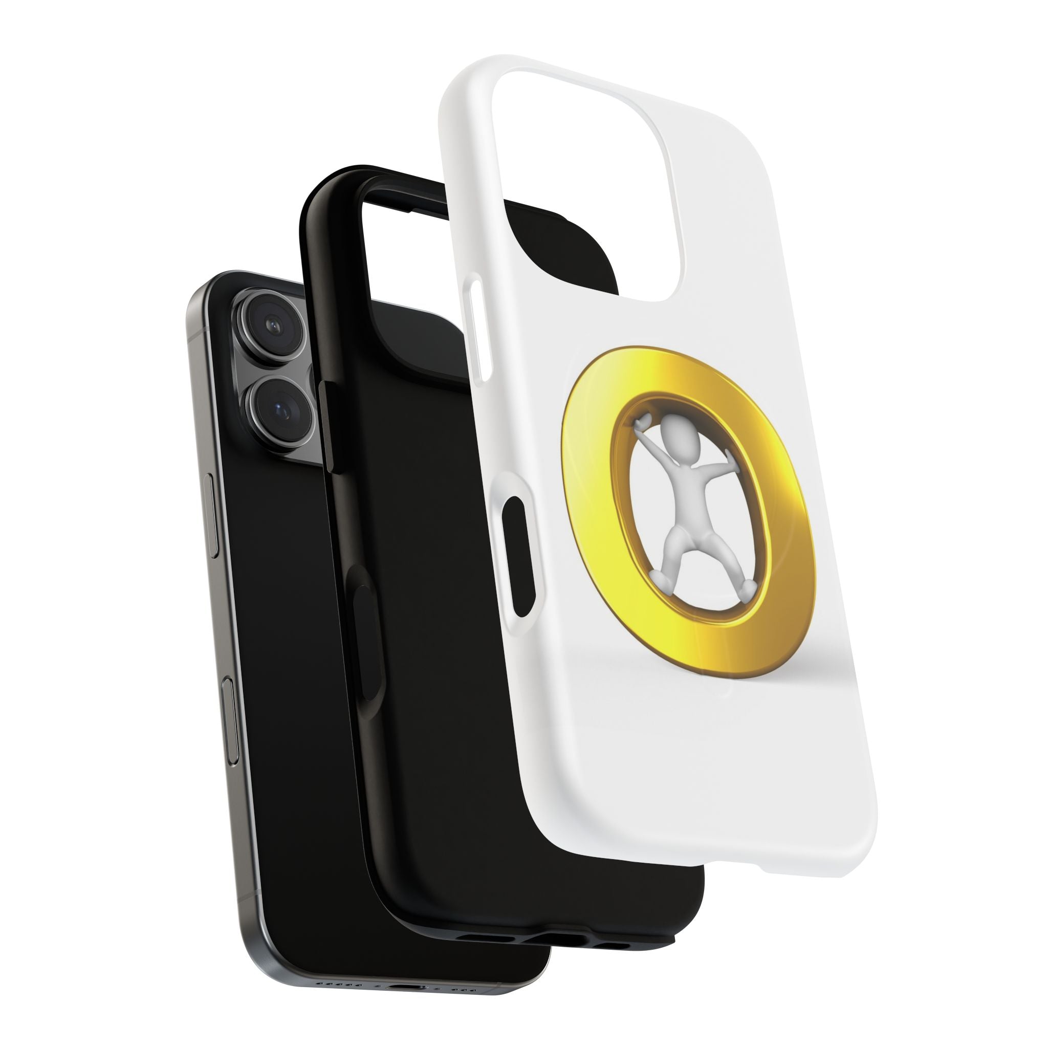 3D Gold Letter O Figure Phone Case | Tough Magnetic Case