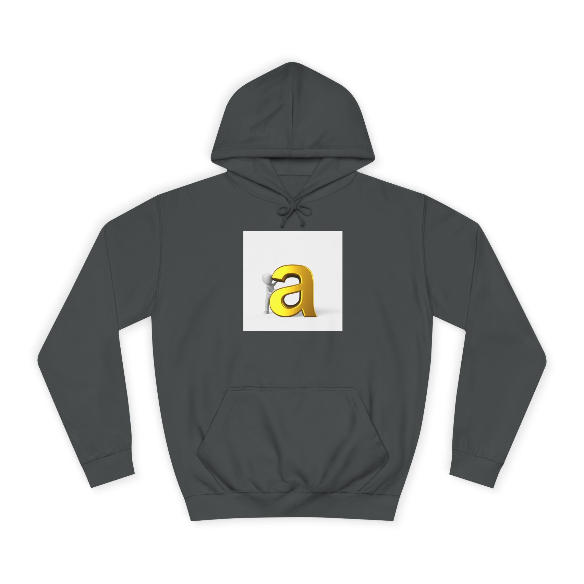 Sweat à capuche Gold 3D Lettre A | Sweat Monogramme Initiale