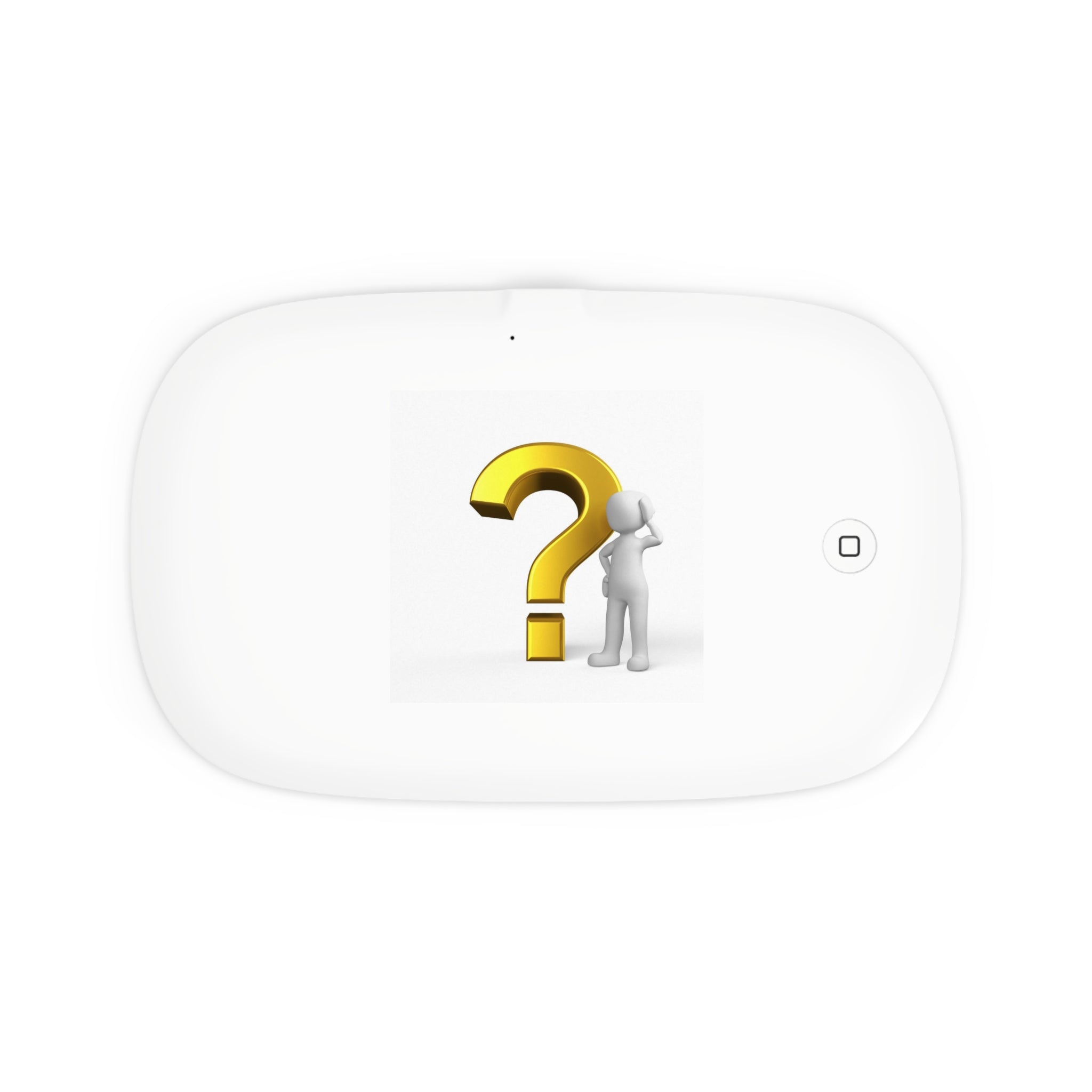 Question Mark Graphic UV Phone Sanitizer and Wireless Charging Pad | Novelty Tech Accessory