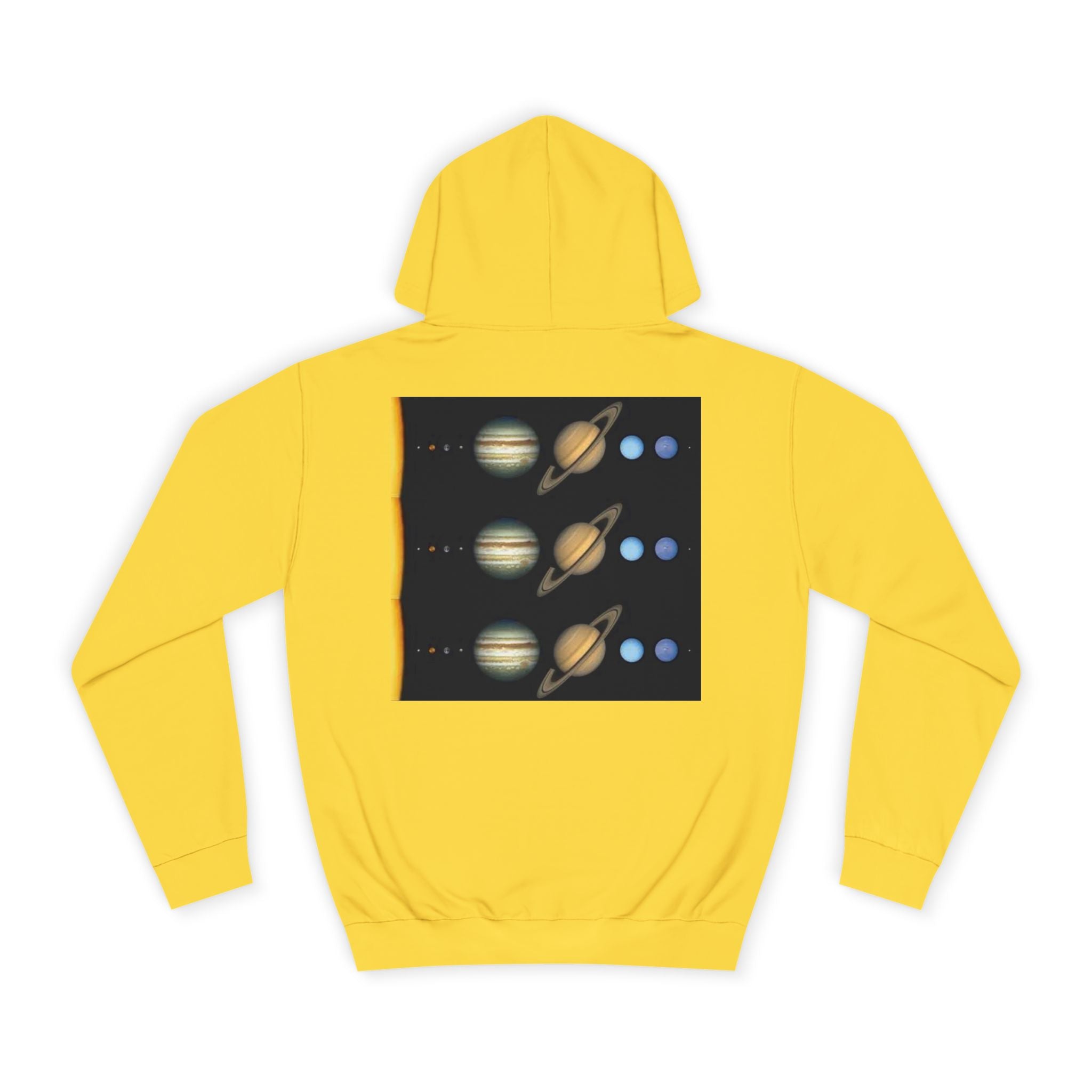 Solar System Planets Hoodie | Saturn Jupiter Earth Mars Nebula Design