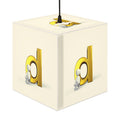 Gold Letter D Light Cube Lamp | Alphabet Initial Night Light