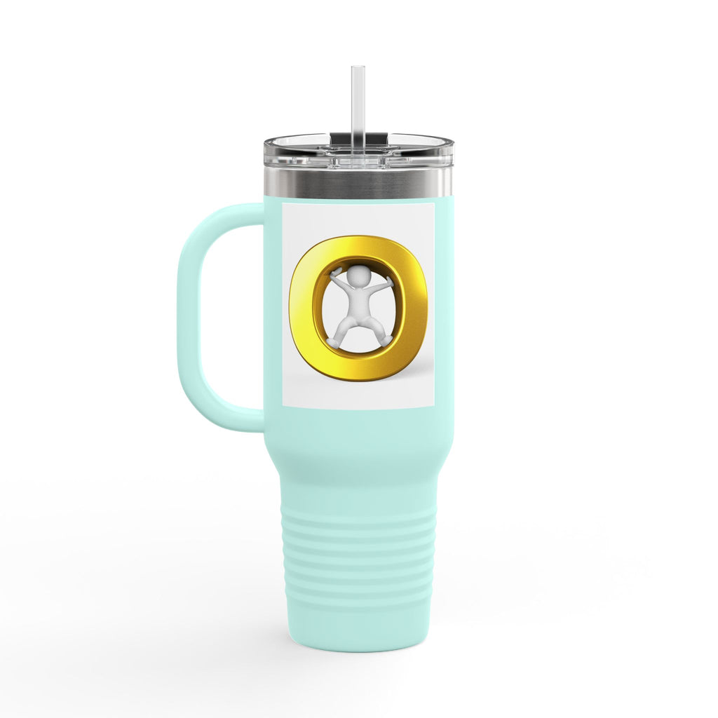 Gold Letter O Illustration 40oz Tumbler | Insulated Travel Mug