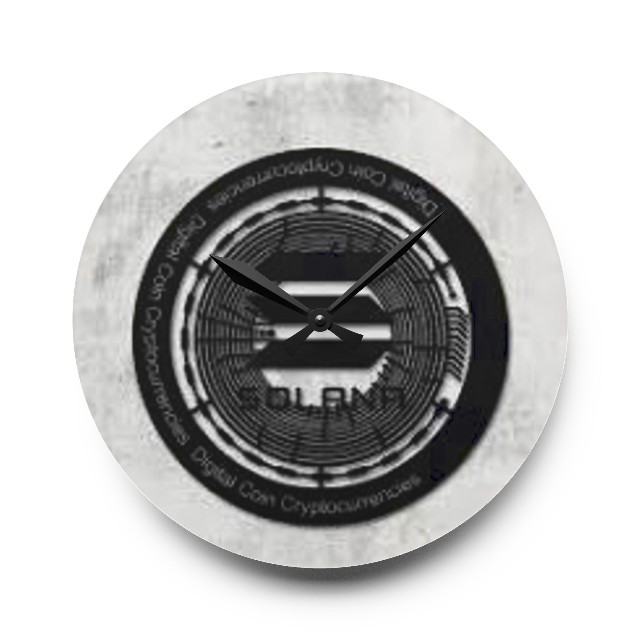 Solana Crypto Coin design Acrylic Wall Clock | Blockchain, Cryptocurrency Decor