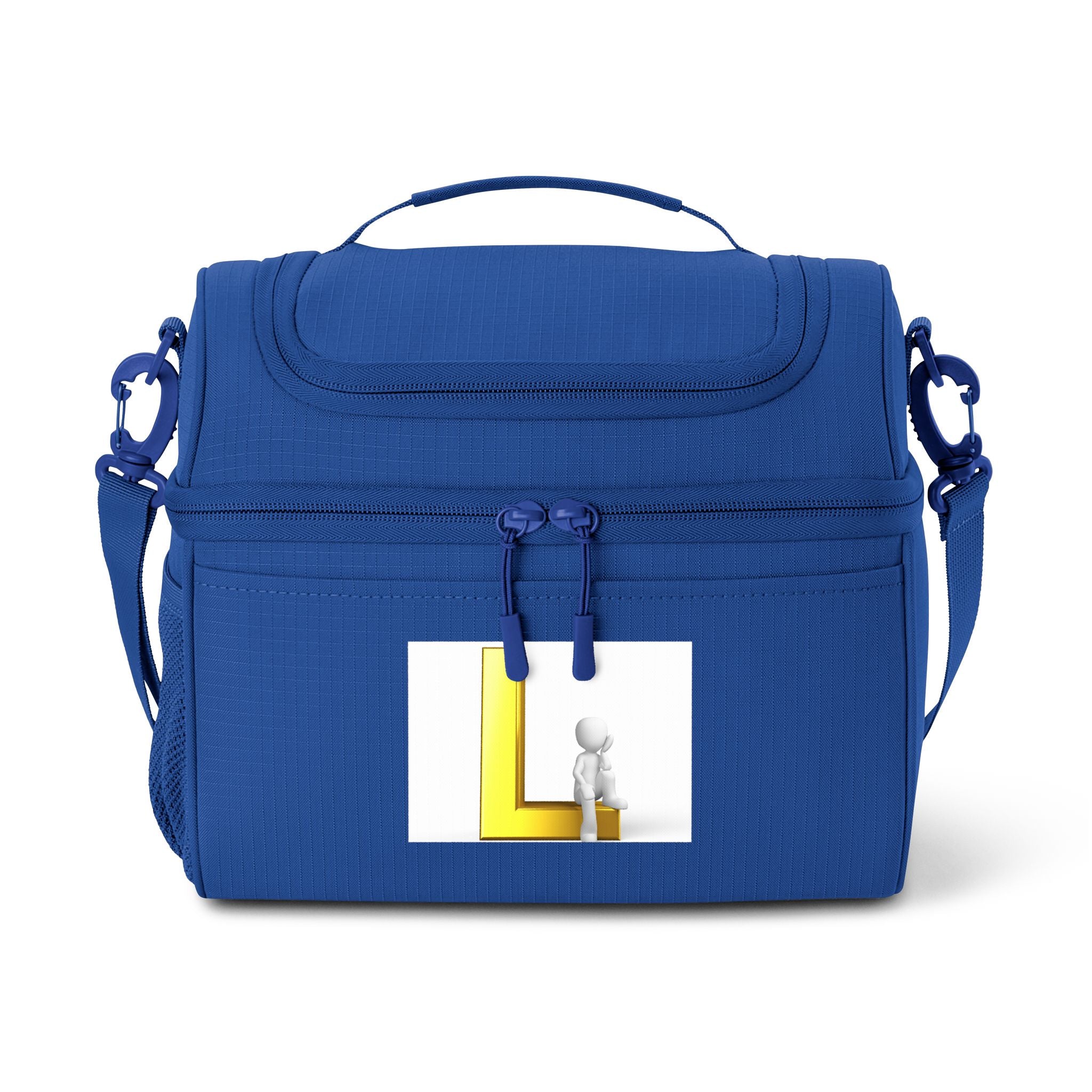 Yellow Letter L 3D Figure Cooler Bag | Initial L Lunch Tote