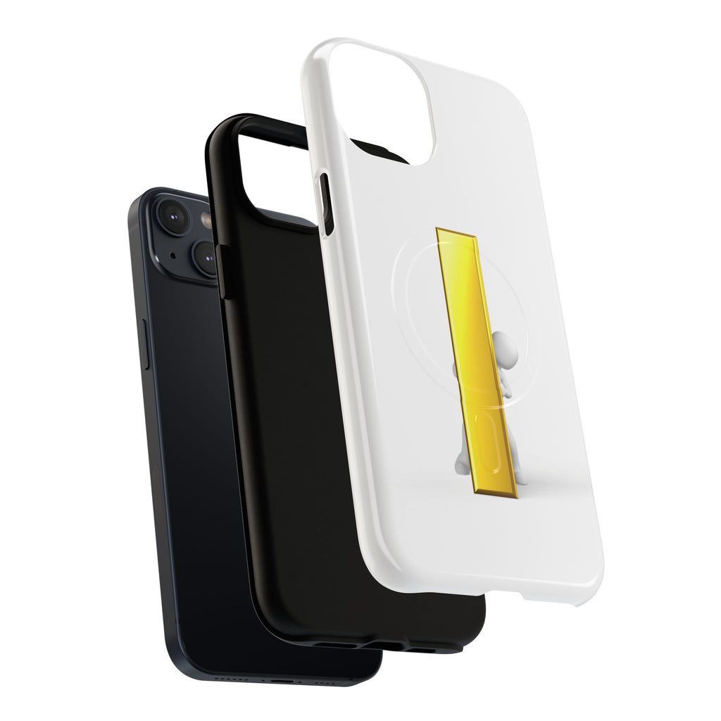 Yellow Gold Letter i 3D Figure phone case | Tough Magnetic Case