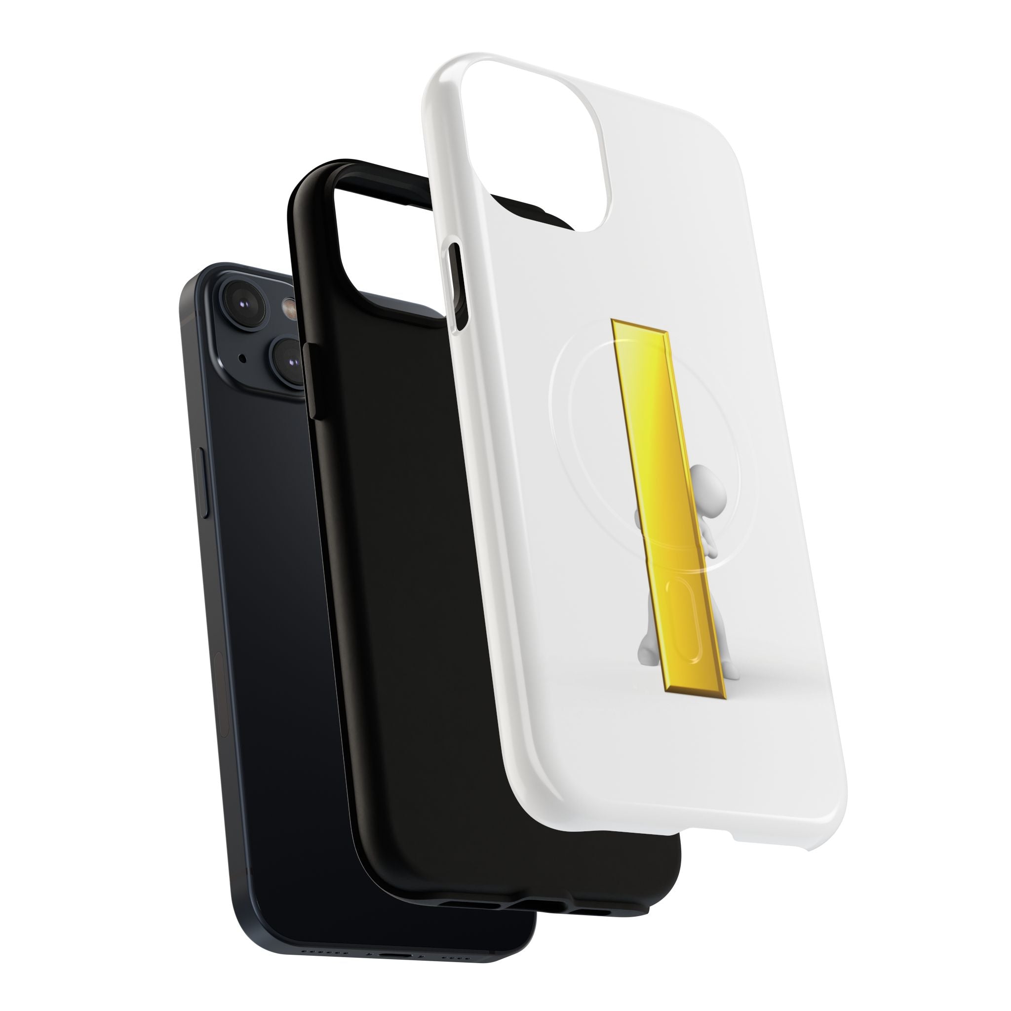 Yellow Gold Letter i 3D Figure phone case | Tough Magnetic Case