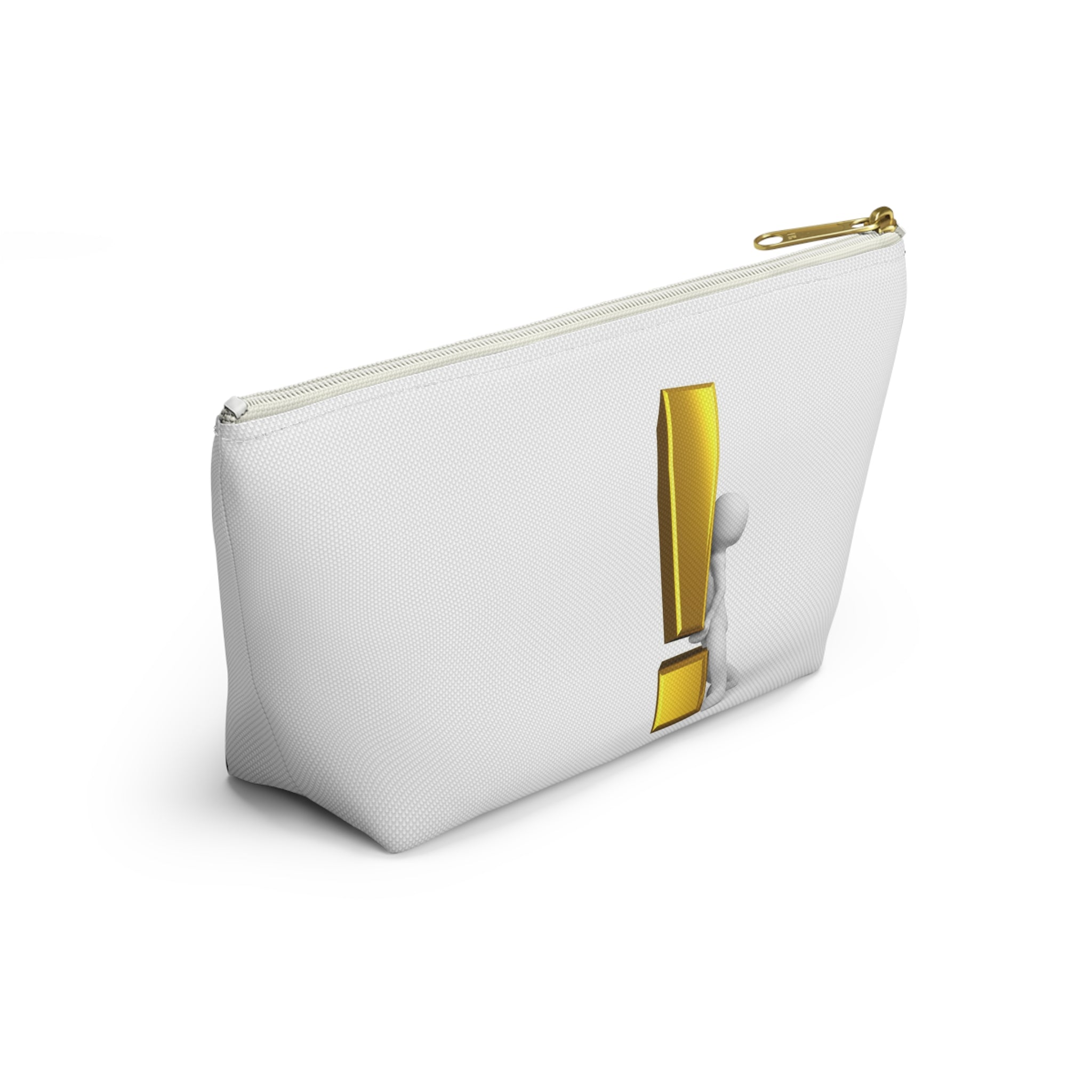 3D Figure Holding Gold Exclamation Mark Accessory Pouch