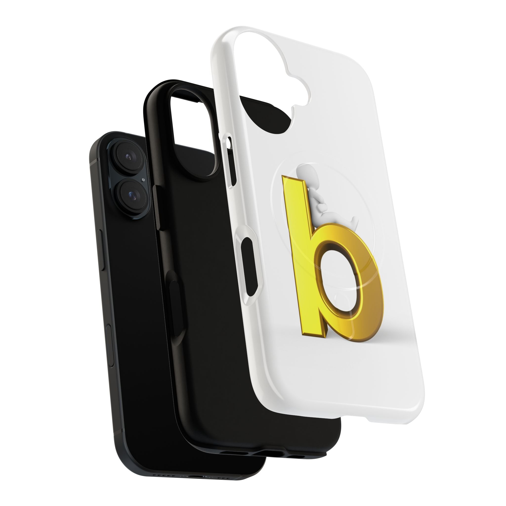 Gold Letter B Phone Case | Tough Magnetic Case