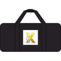 Gold X logo duffel bag | checkered or camo strap options