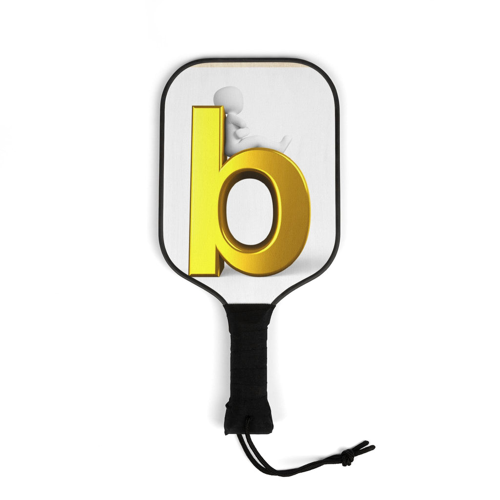 Yellow B Letter Pickleball Paddle Kit | Pickleball Kit, Balls