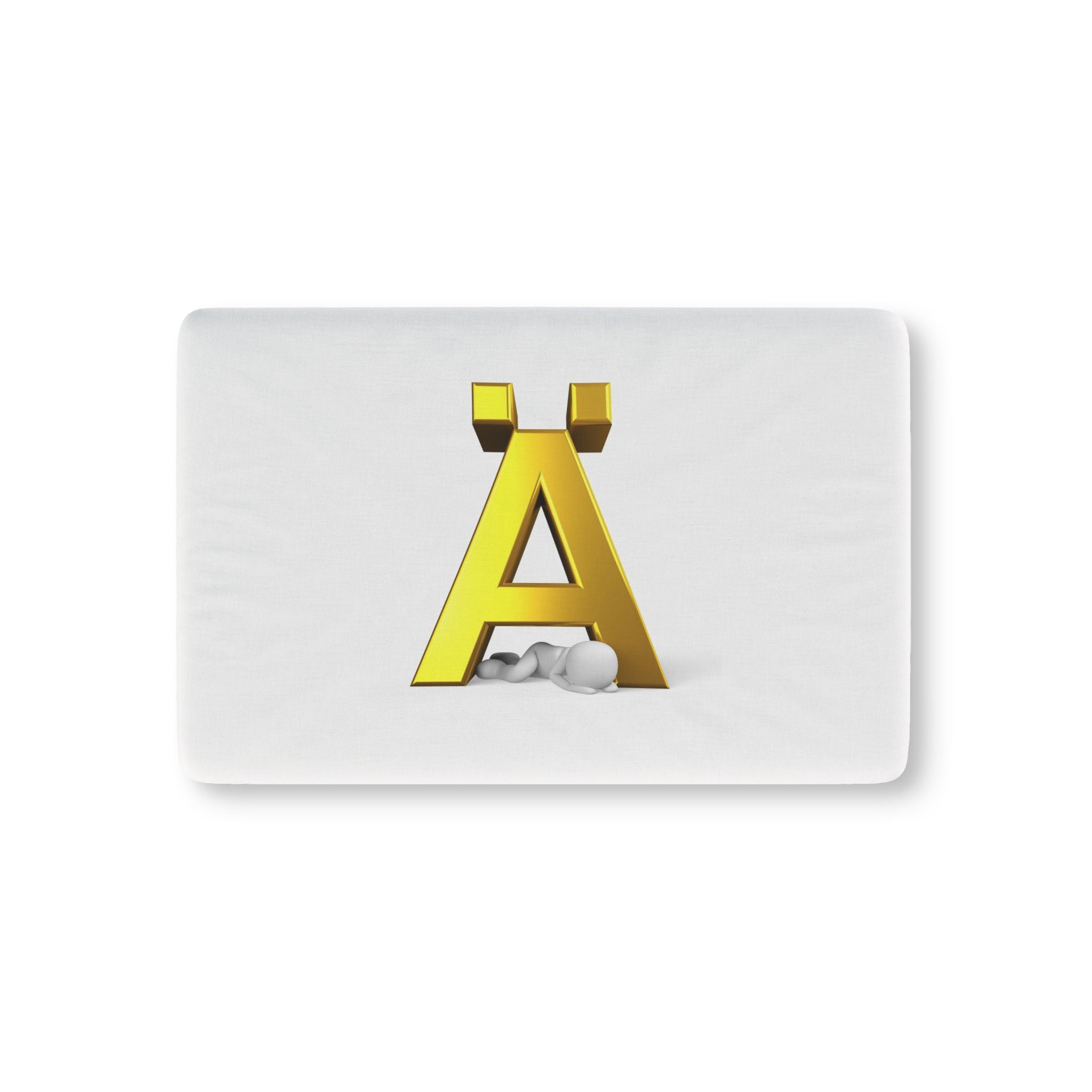 Gold Letter Ä Baby Fitted Crib Sheet | Alphabet Nursery