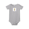 Yellow Exclamation Mark Onesie | Infant One Piece, Minimal Baby Bath Art