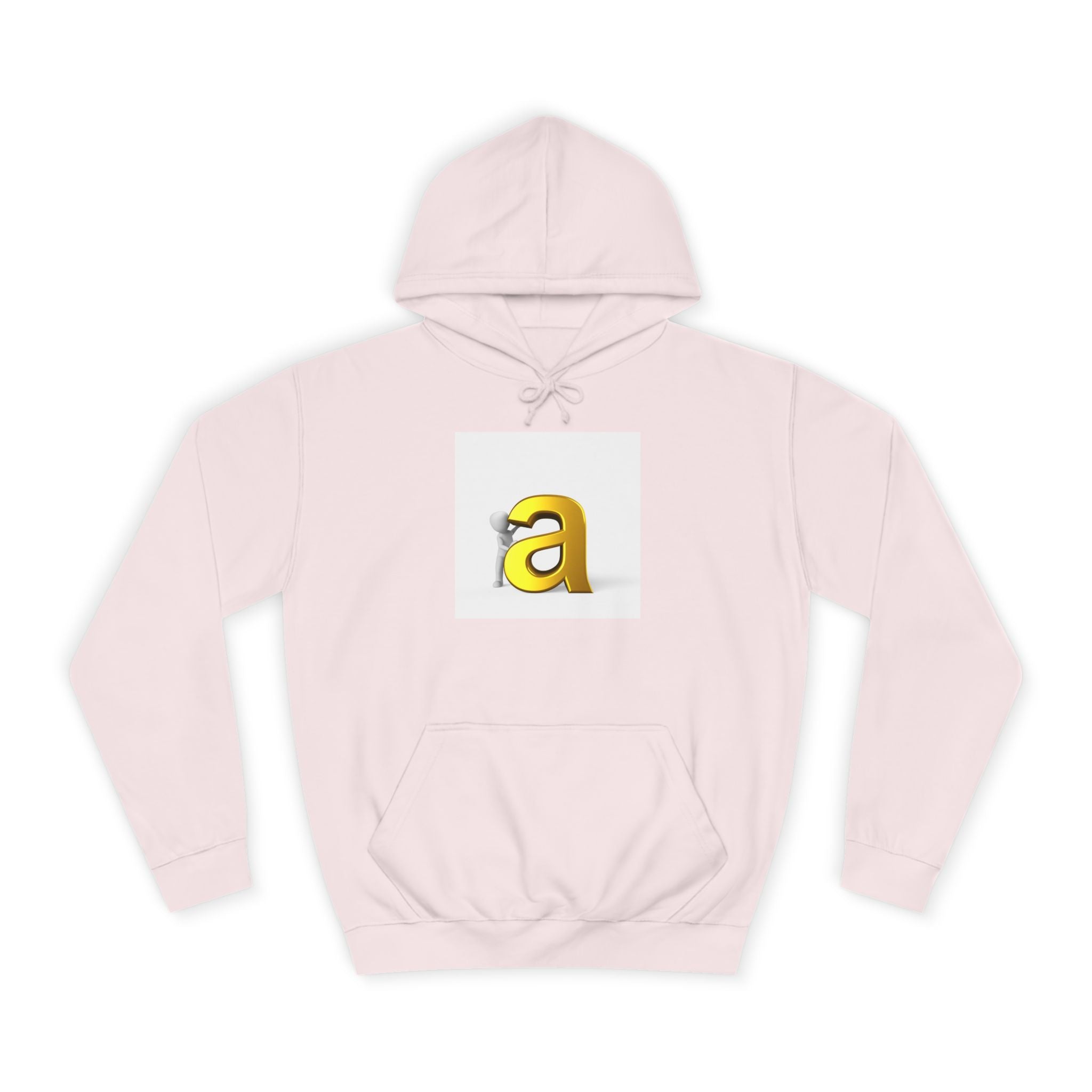 Sweat à capuche Gold 3D Lettre A | Sweat Monogramme Initiale