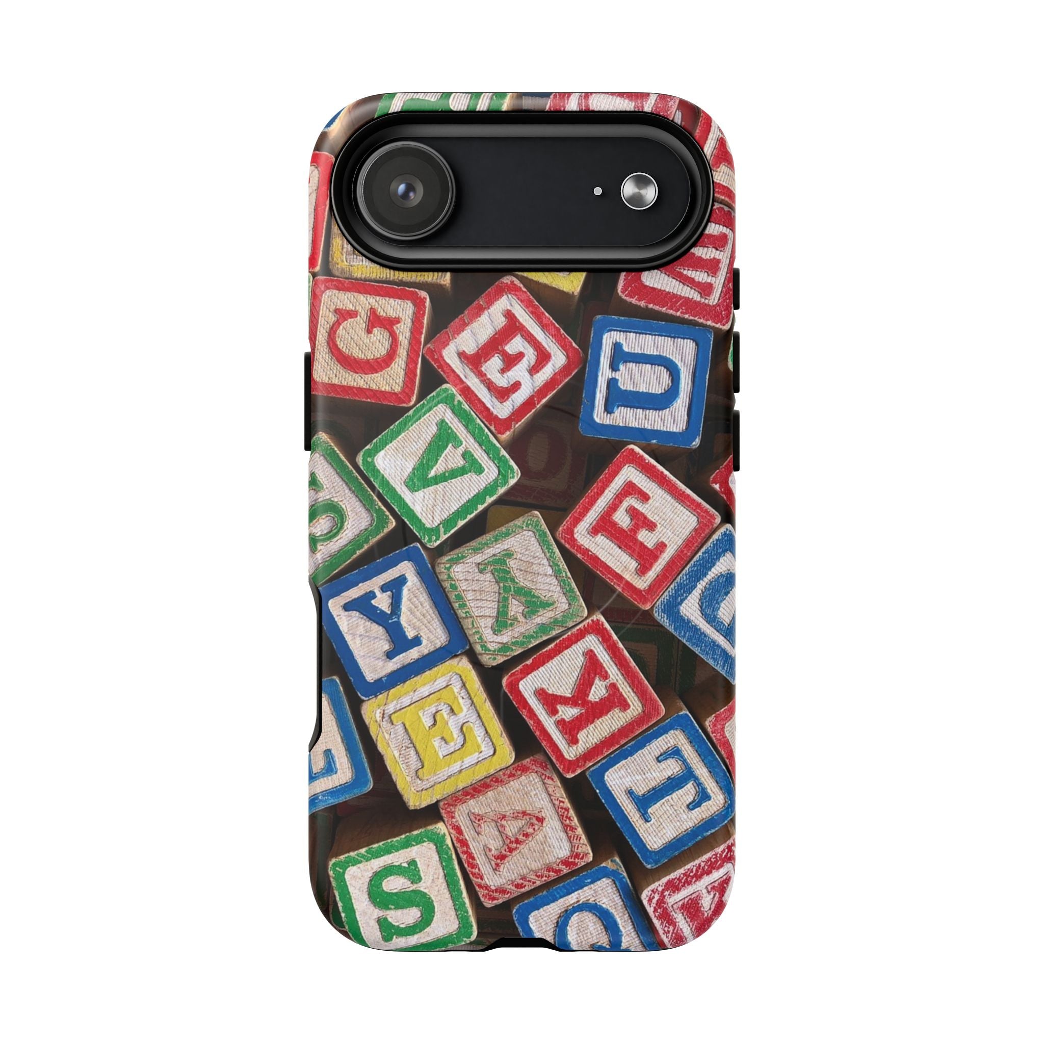 Vintage Alphabet Blocks Phone Case | Tough Magnetic Case