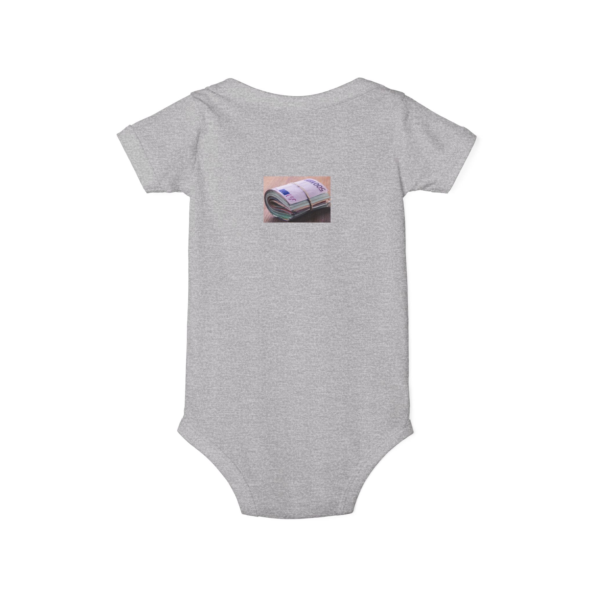 Stack of Cash Graphic Infant One Piece | money print bodysuit