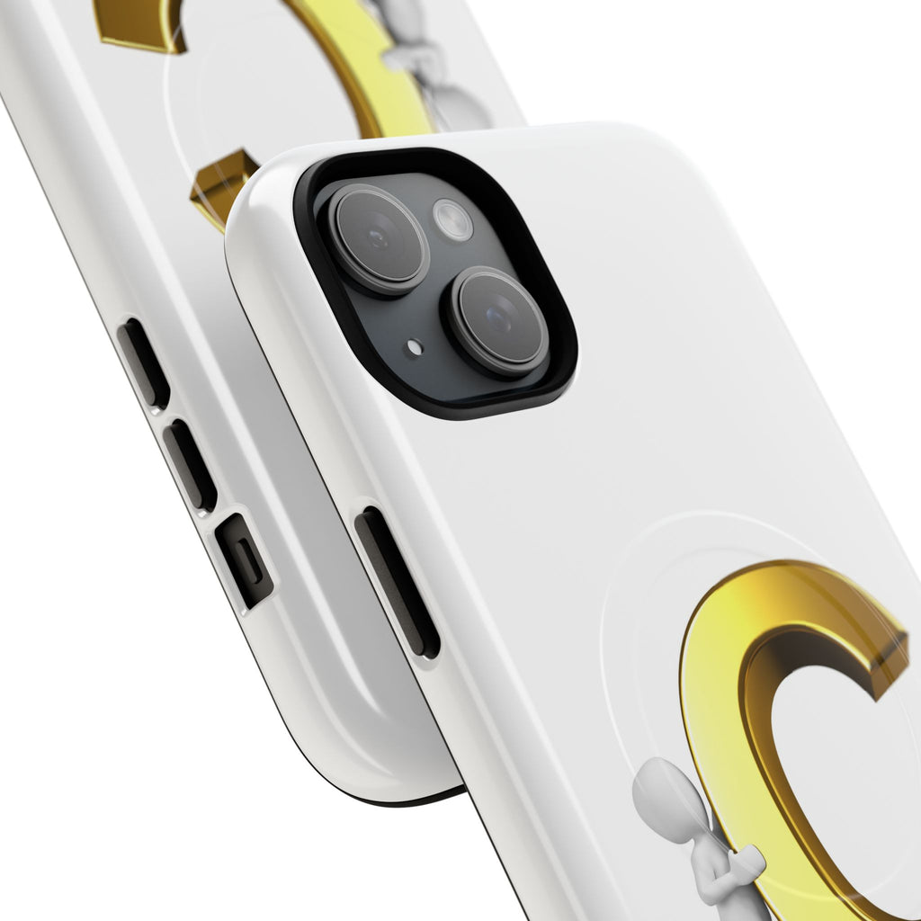 Gold Letter C Monogram Phone Case | Tough Magnetic Case