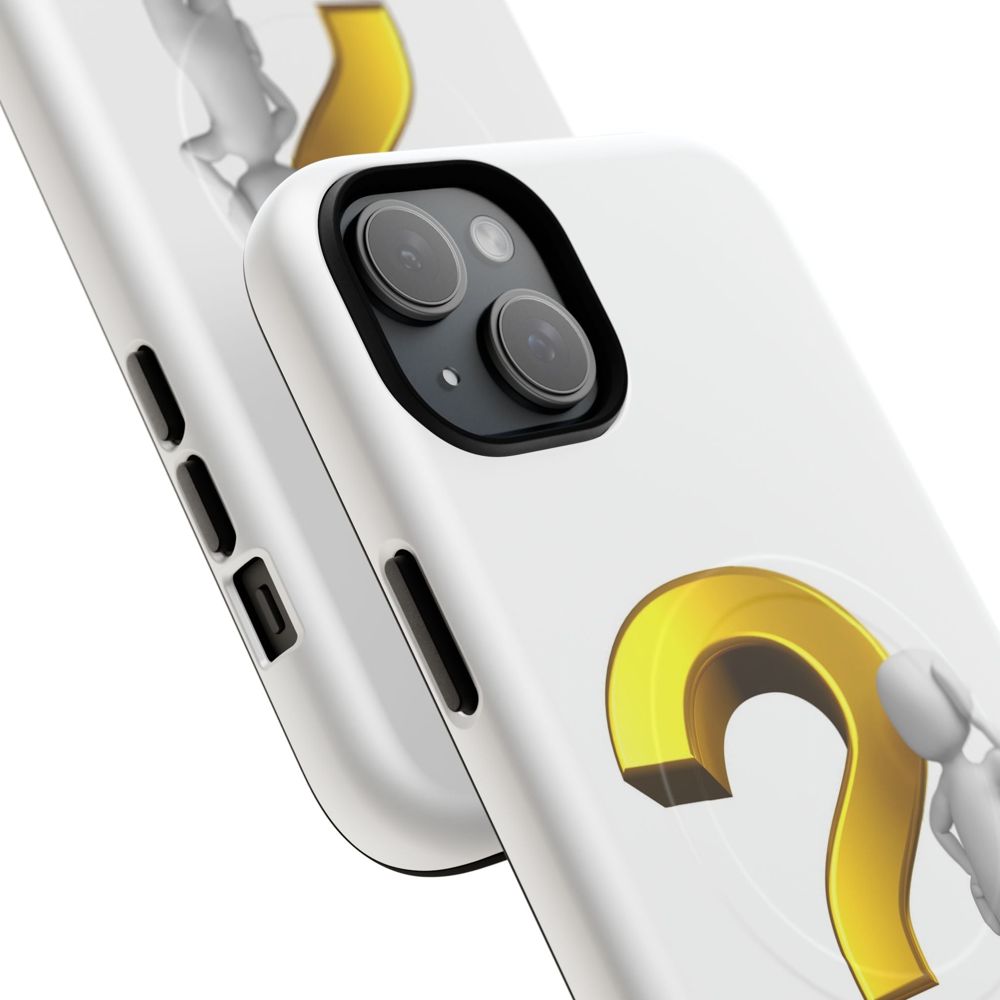 3D Question Mark Figure phone case | Tough Magnetic Case