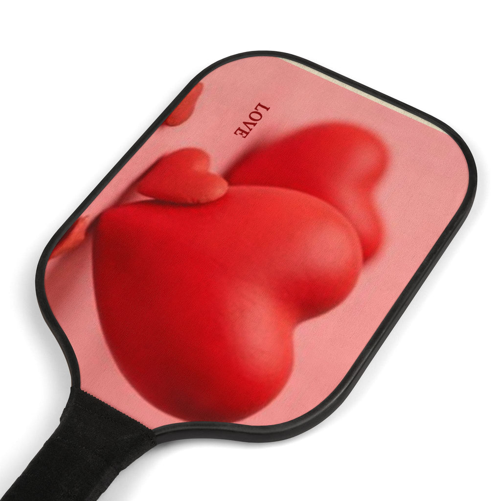 Red Heart Design Pickleball Paddle | Love Pattern Pickleball Kit