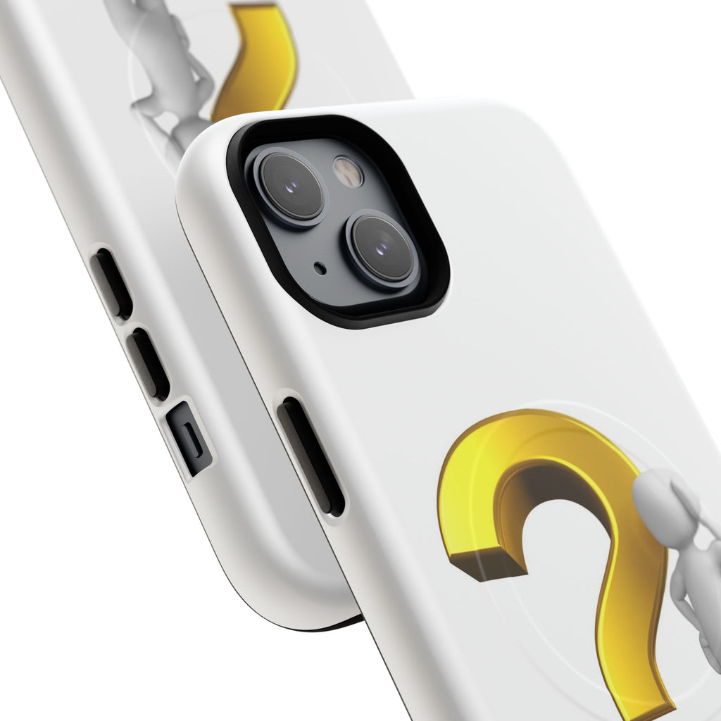 3D Question Mark Figure phone case | Tough Magnetic Case