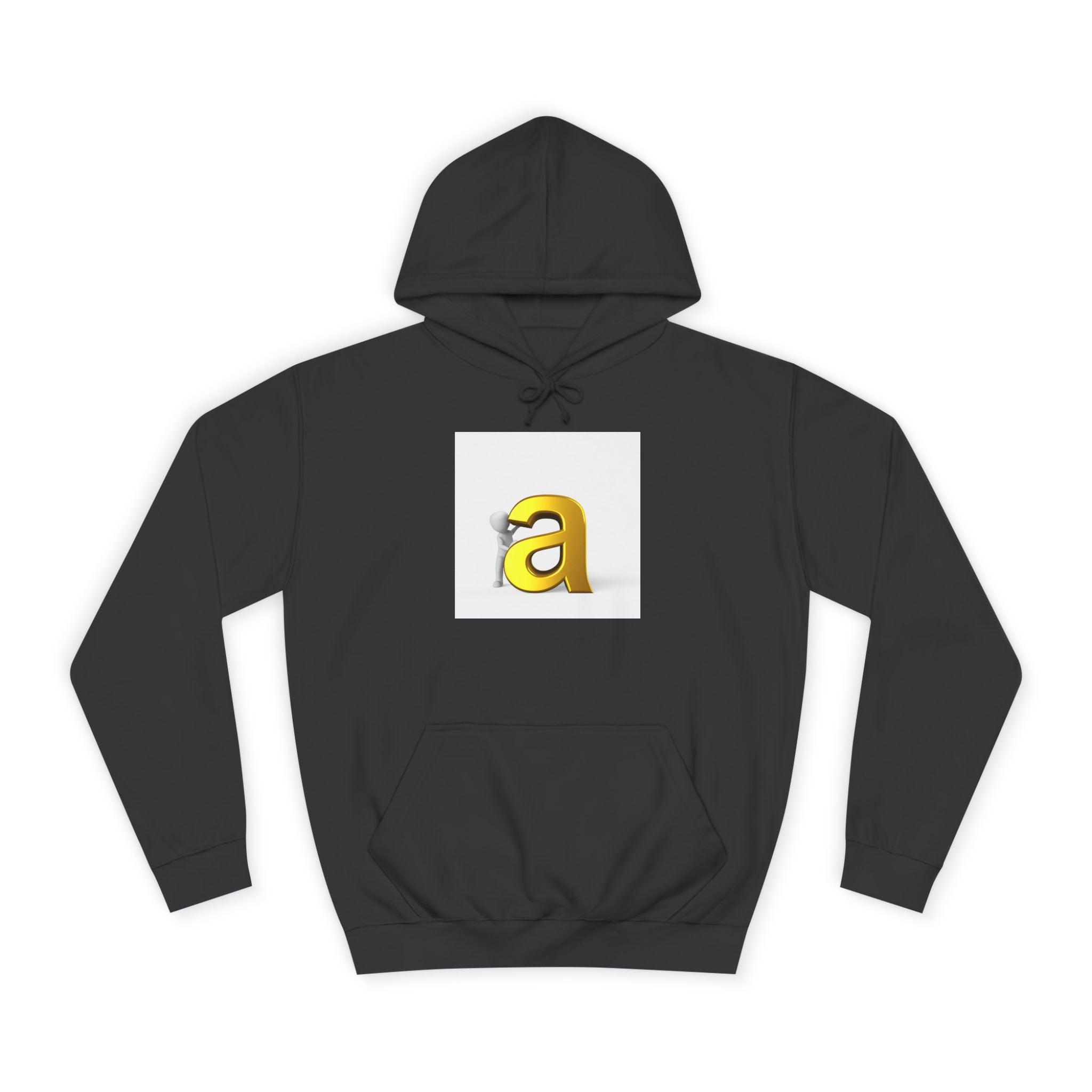 Sweat à capuche Gold 3D Lettre A | Sweat Monogramme Initiale