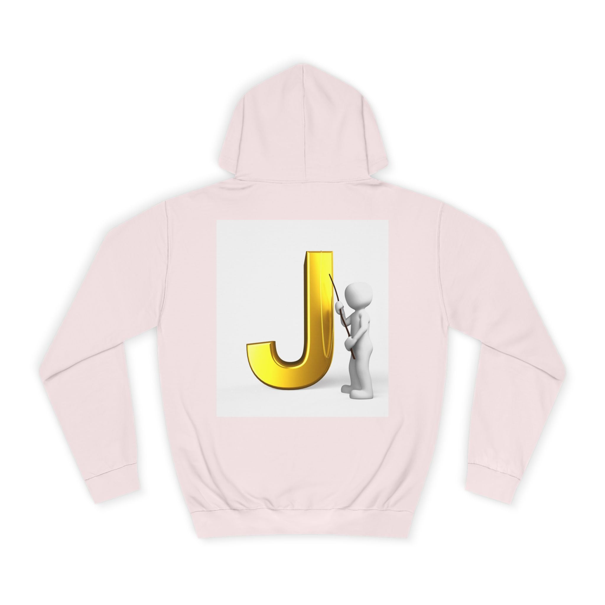 Golden Letter J Initial Hoodie | Monogram J Sweatshirt