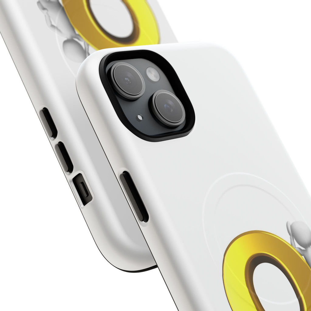 3D Gold Letter O Character phone case | Tough Magnetic Case, magnetic compatible