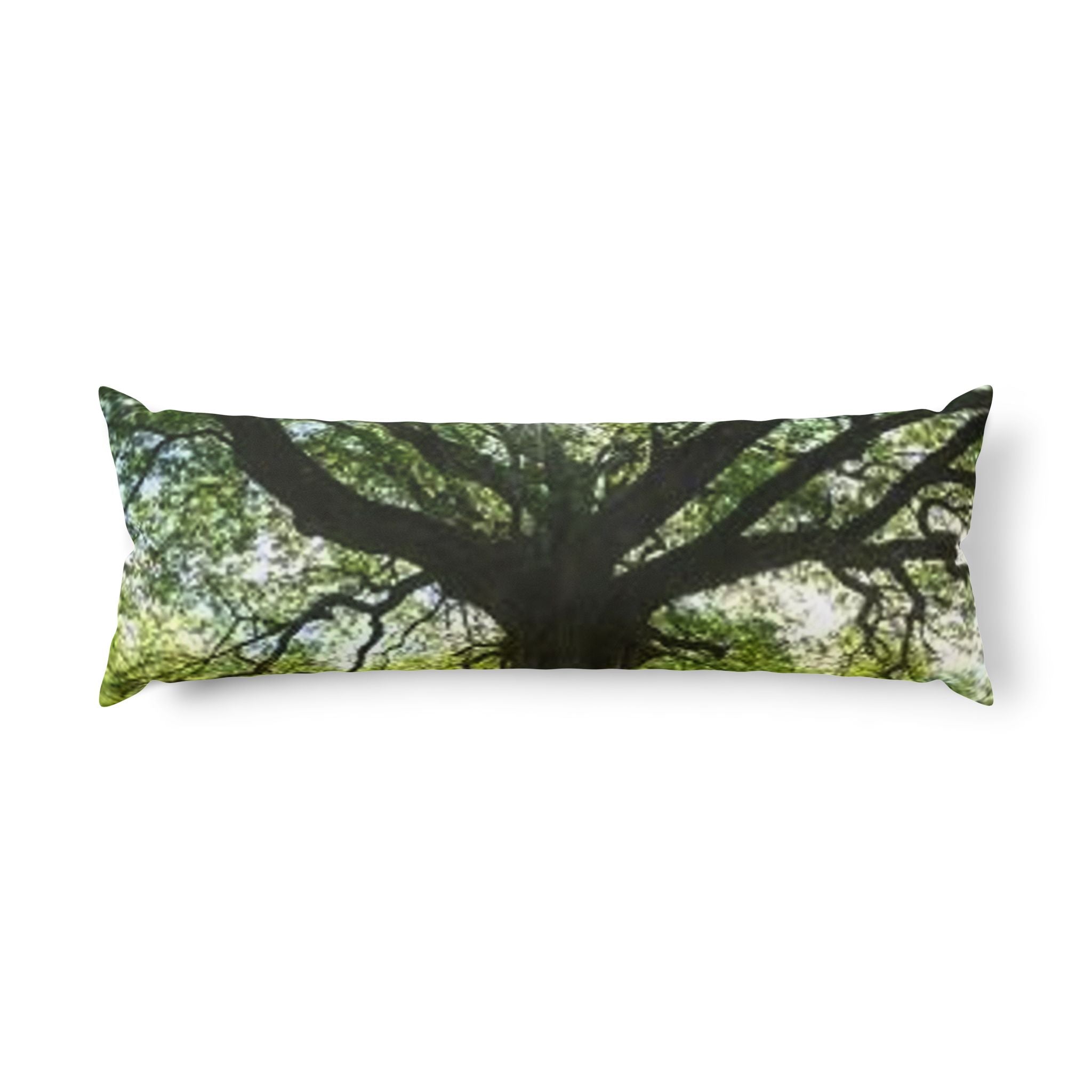 Sprawling Oak Tree Body Pillow | Tree Branch Canopy Nature Print