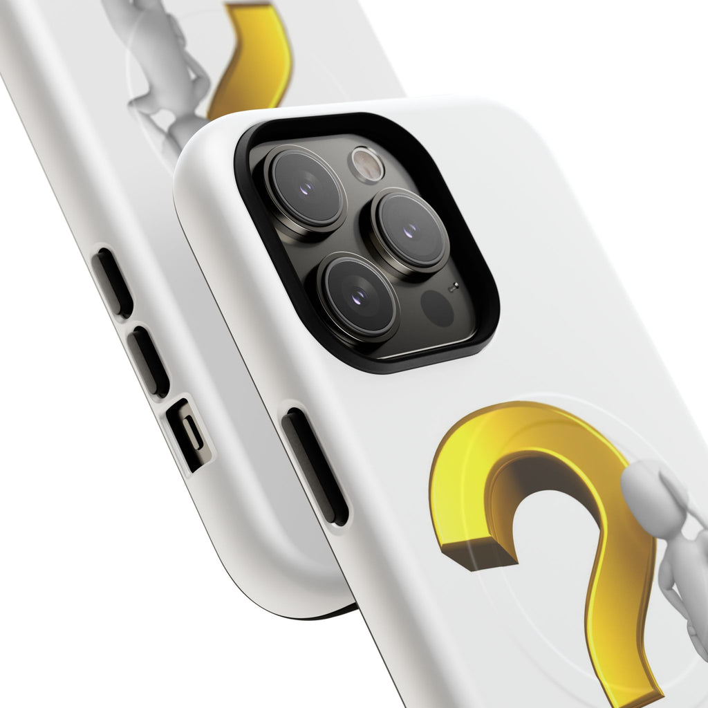 3D Question Mark Figure phone case | Tough Magnetic Case