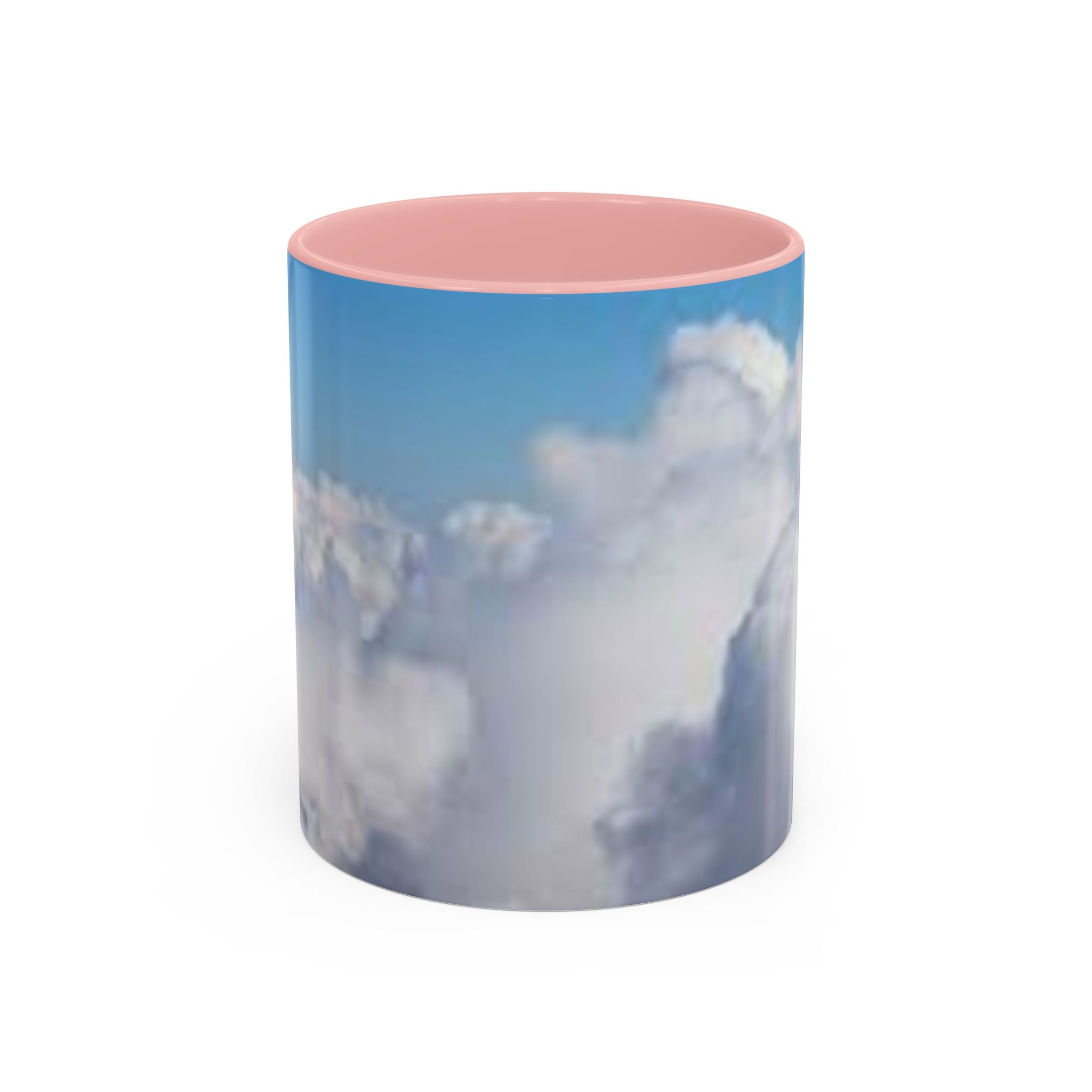 Blue Sky Clouds Accent Coffee Mug | 11oz 15oz