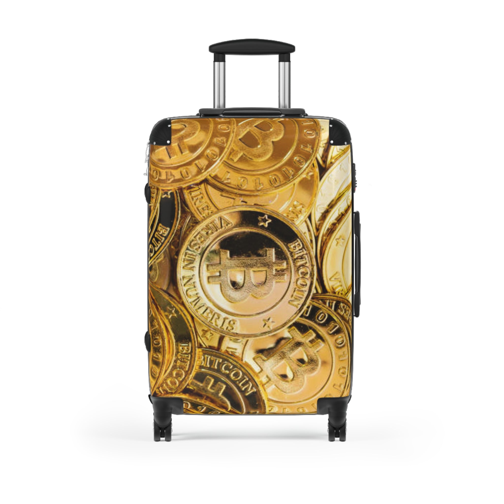 Valise à motif Bitcoin | Bagage de voyage Crypto