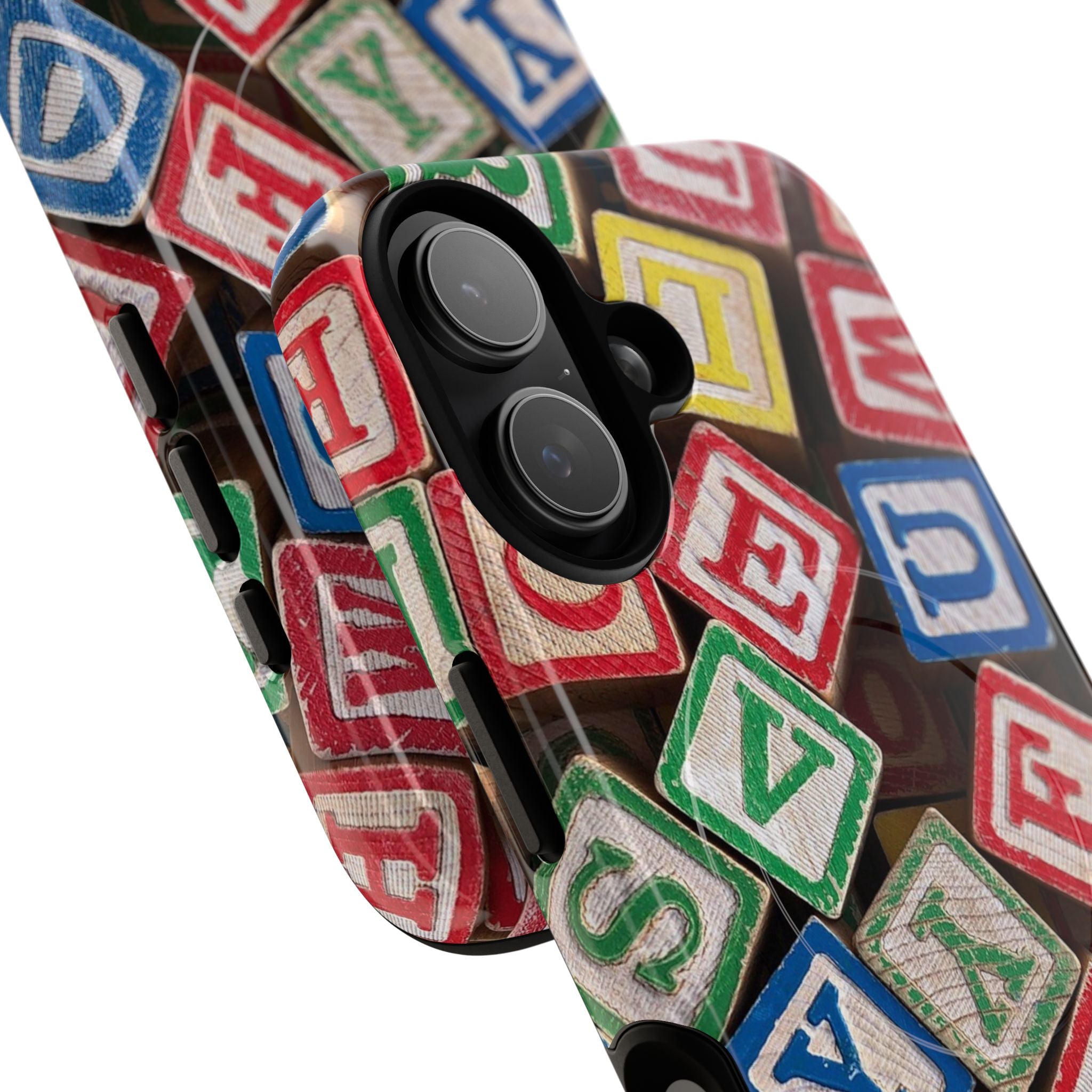 Vintage Alphabet Blocks Phone Case | Tough Magnetic Case