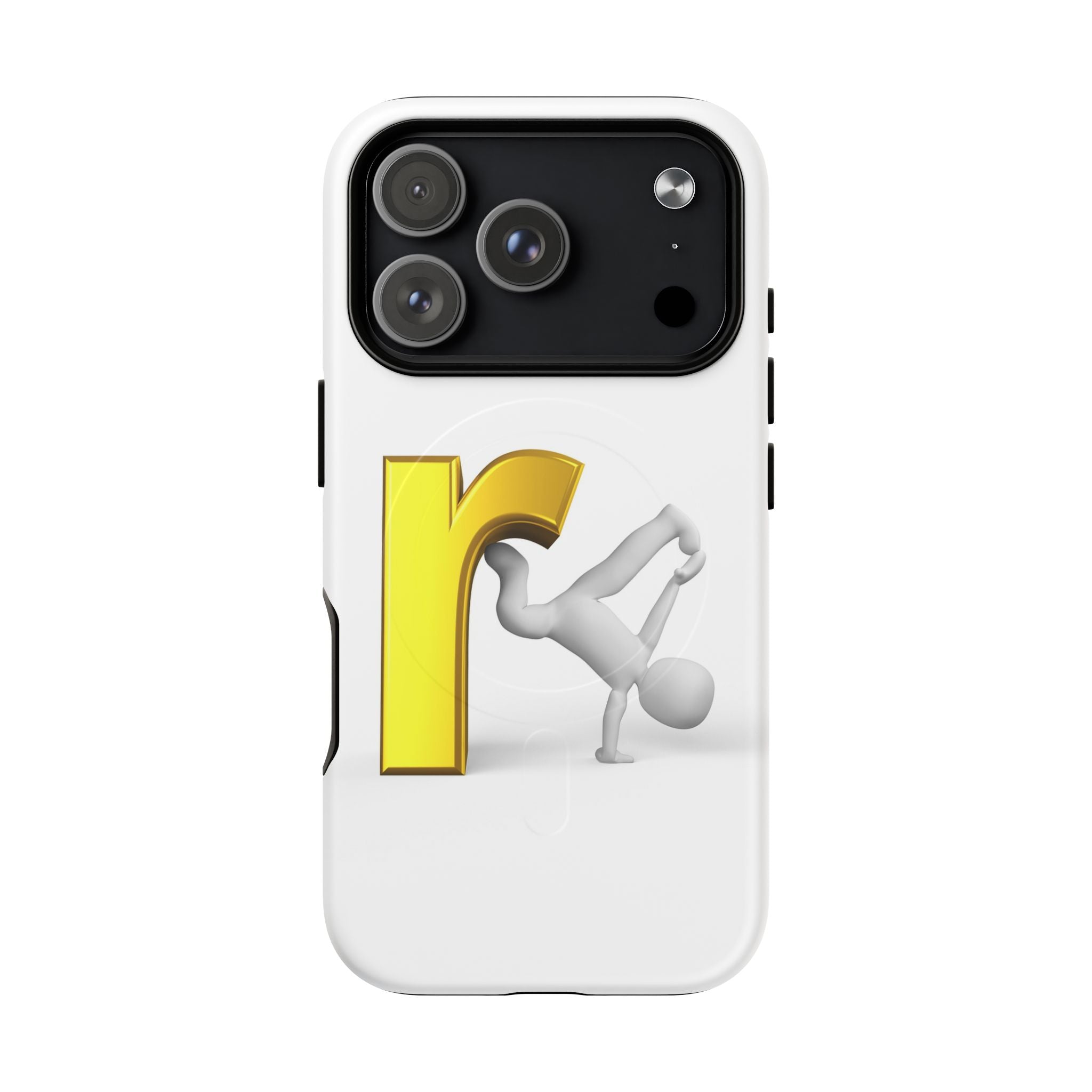 Yellow Letter R Breakdance Phone Case | Tough Magnetic Case
