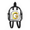 Gold Letter G Monogram Clear Stadium Backpack | Transparent School Bag