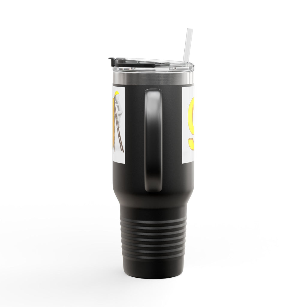 Yellow Letter G Monogram Travel Mug | 40oz Insulated Tumbler