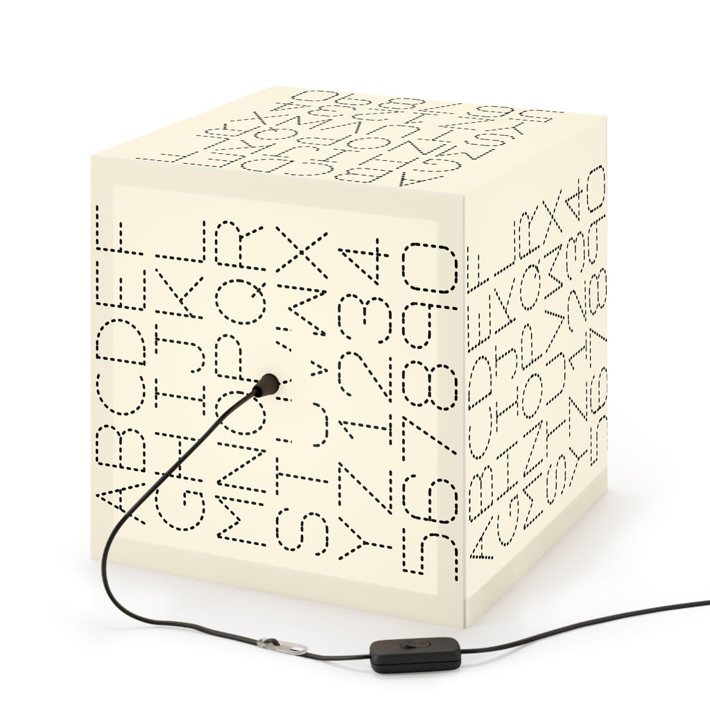 Dotted Alphabet Light Cube Lamp | ABC 123 Nursery Nightlight