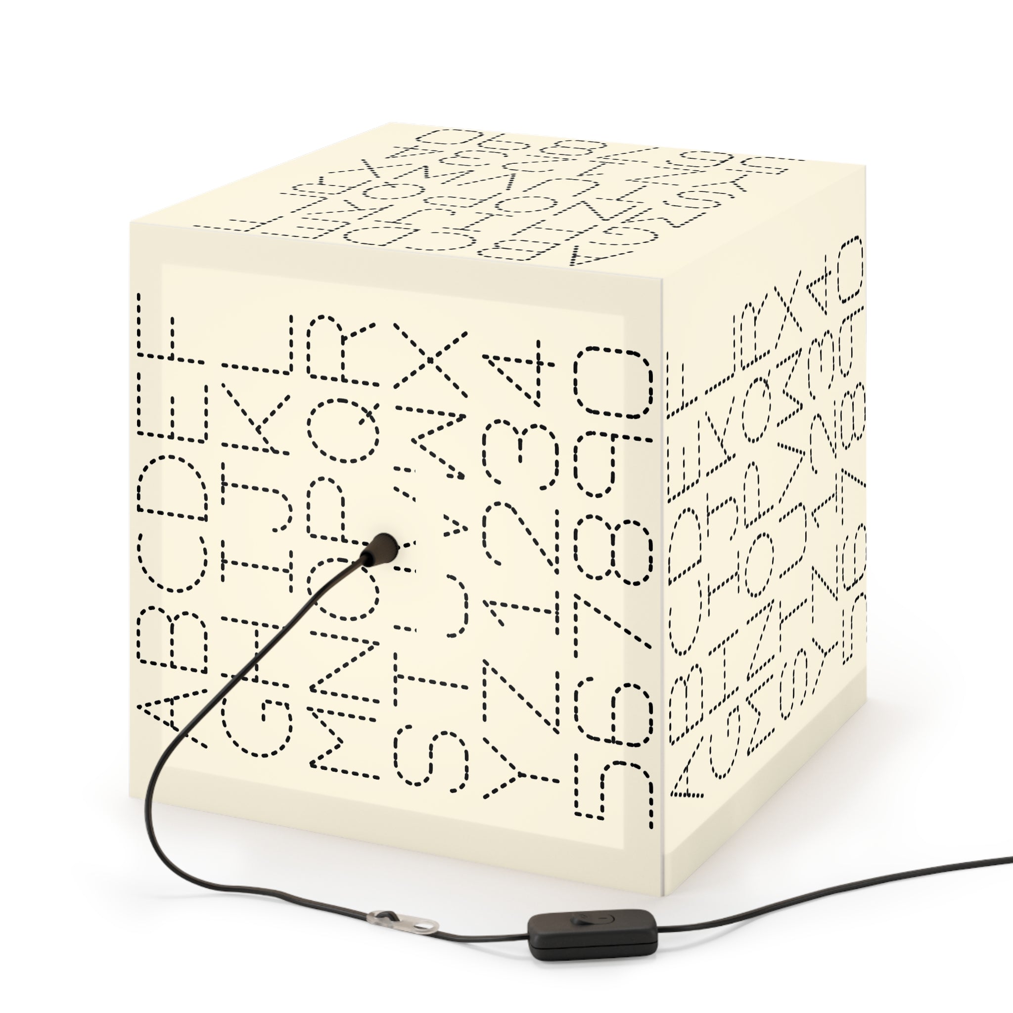 Dotted Alphabet Light Cube Lamp | ABC 123 Nursery Nightlight